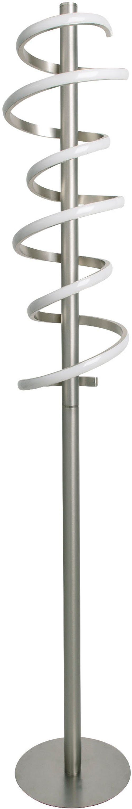 näve Staande ledlamp Belleza Ganglamp warmwit, H: 140 cm, 27W, zilverkleurig, IP20, dimbaar (1 stuk)