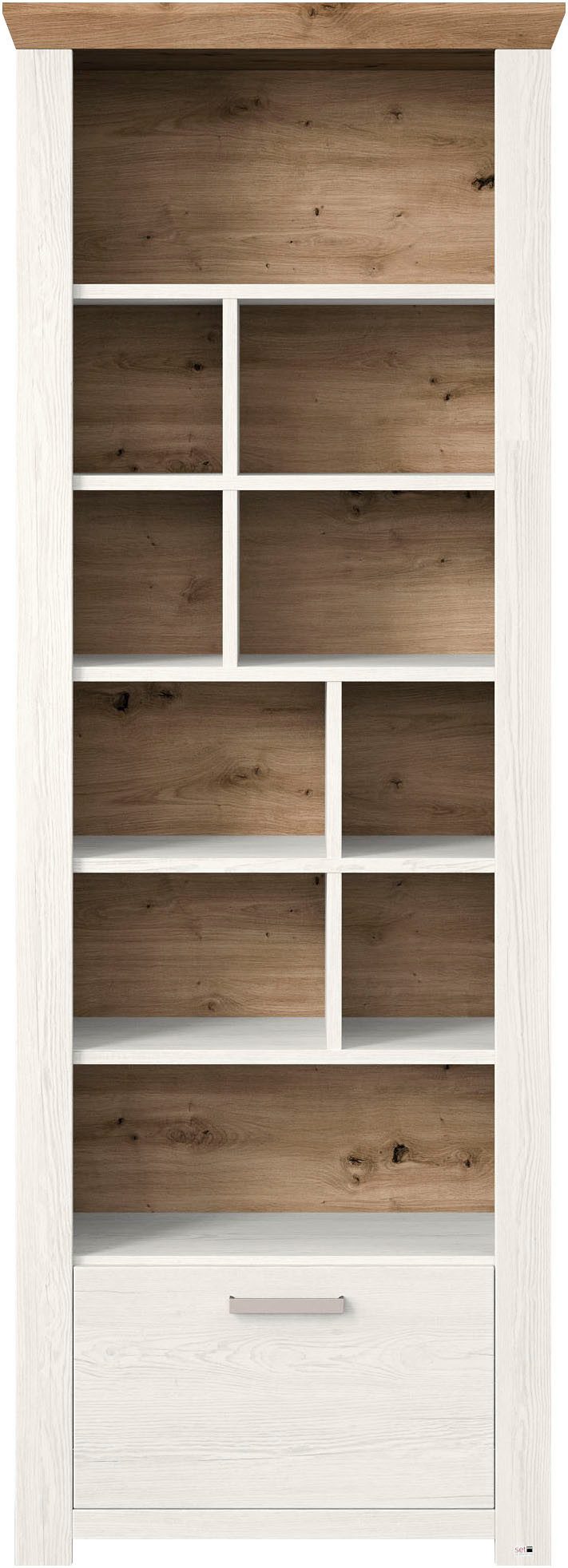 set one by Musterring Rek York Type 07, open ontwerp, verlichting optioneel, B 75 x H 207 cm