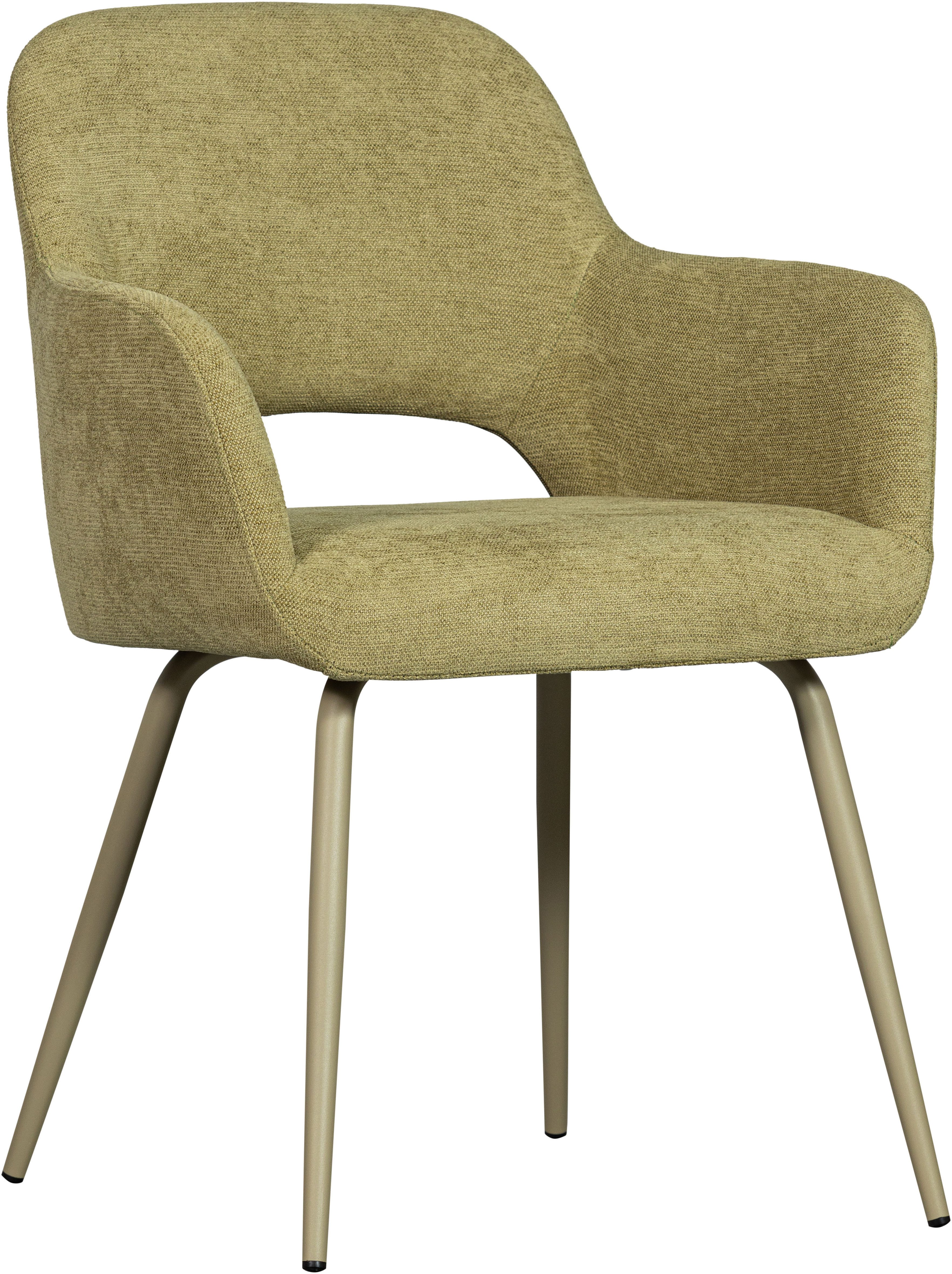 WOOOD Eetkamerstoel Jenny gepolsterd, 4-poots onderstel, h 80 cm x b 58 cm (set, 2 stuks)