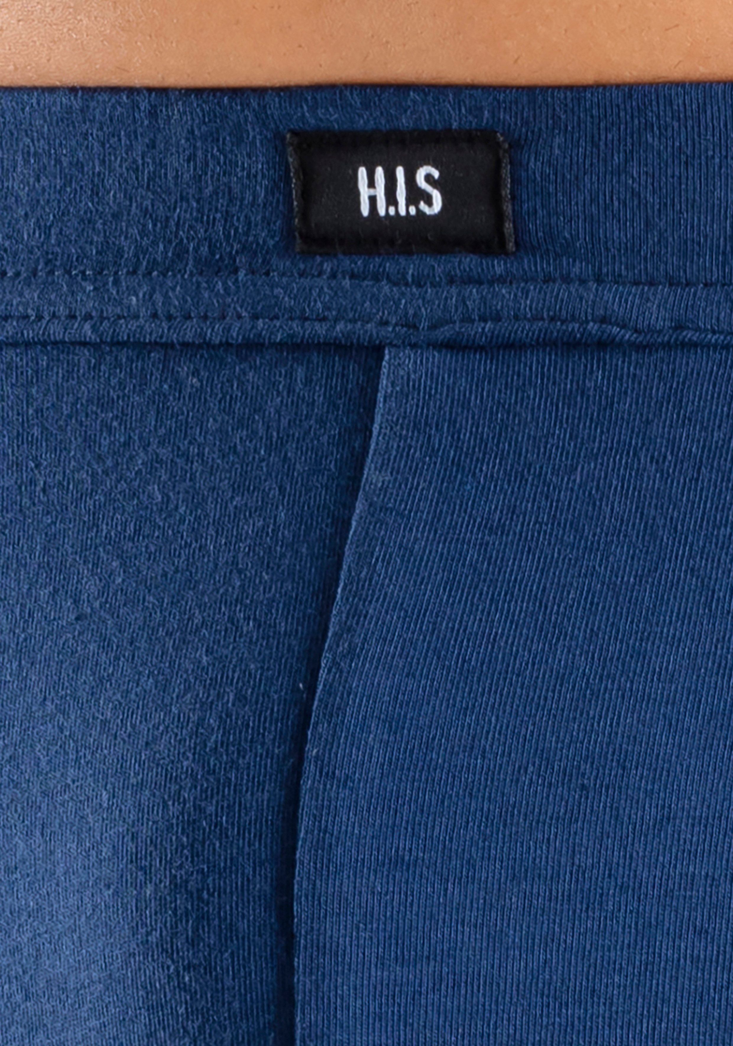 H.I.S Boxershort voor heren met contrasterende strepen aan de zijkanten (set, 4 stuks)