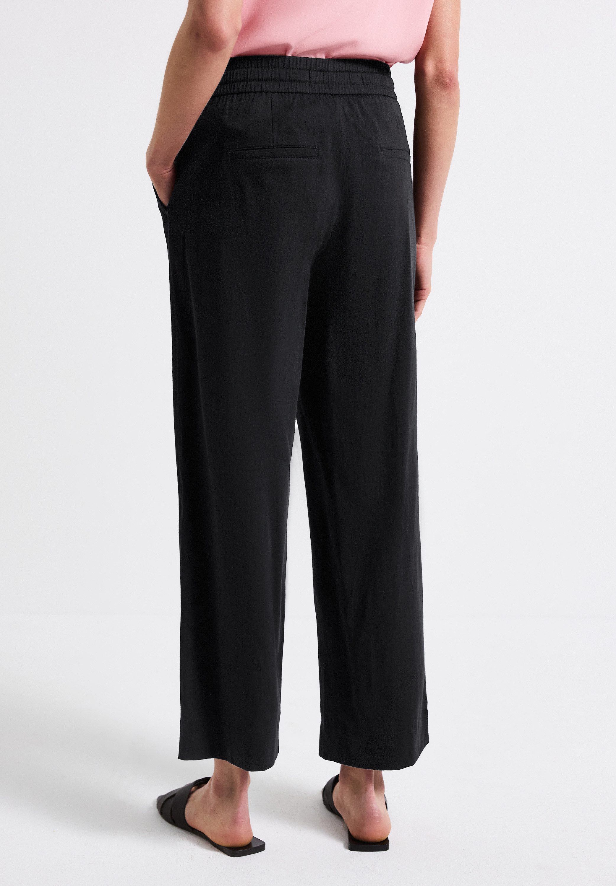 STREET ONE Stoffen broek met elastische taille