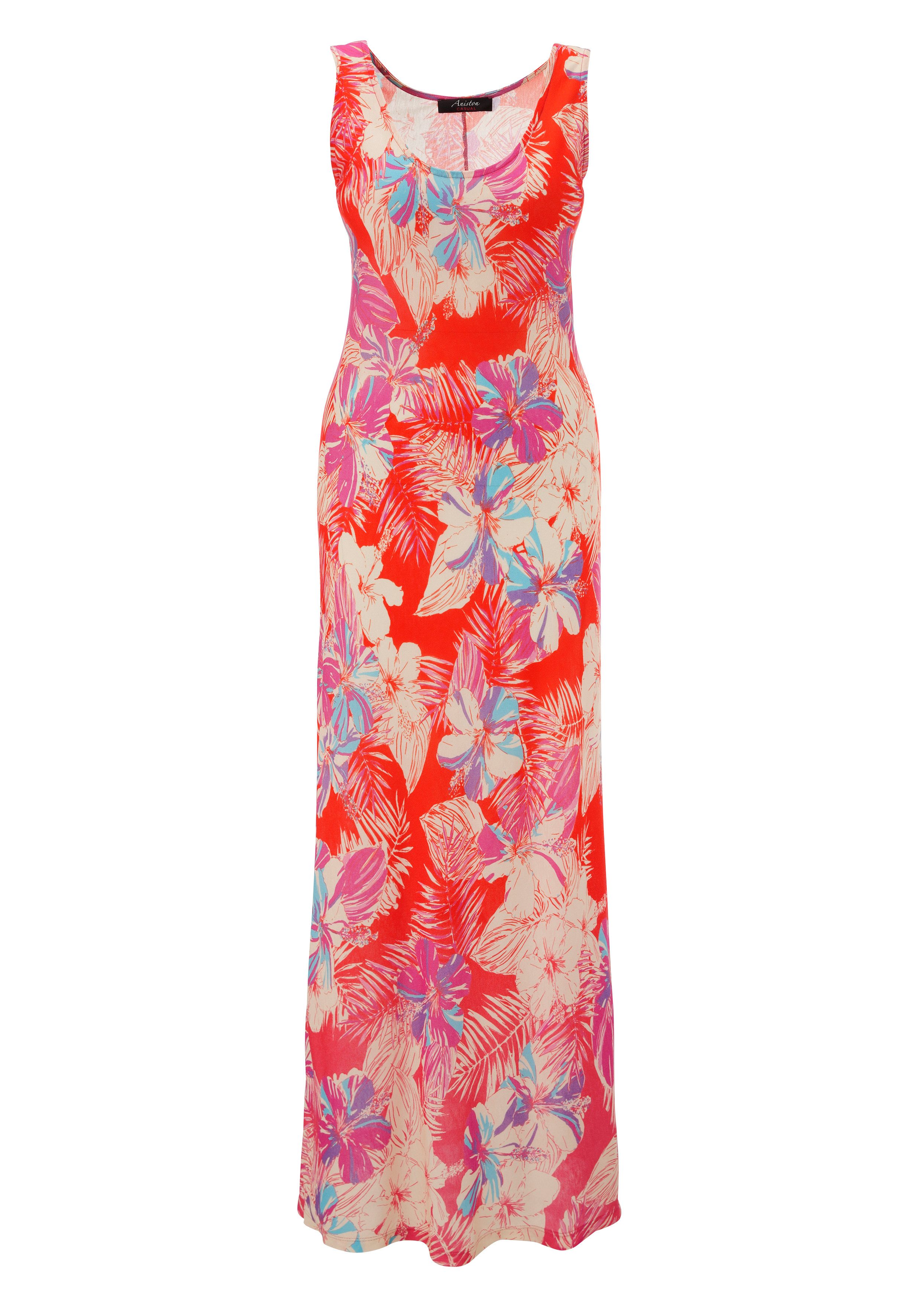 Aniston CASUAL Zomerjurk met kleurrijke bloemenprint - elk stuk is uniek - nieuwe collectie