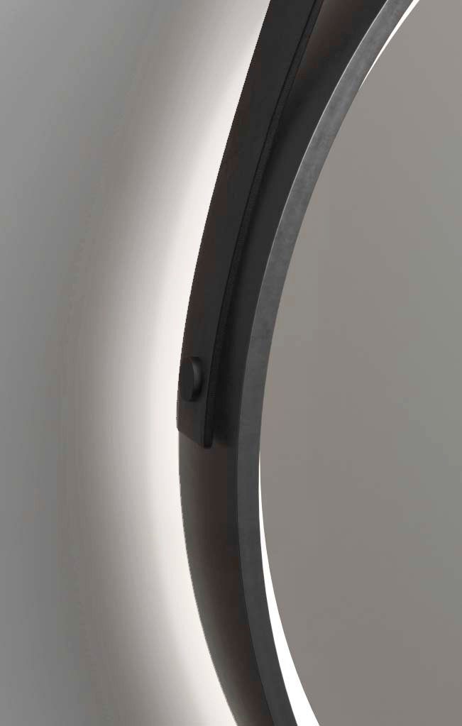 Talos Badspiegel Goudkleurige zoemer Diameter 55 cm, met ledverlichting