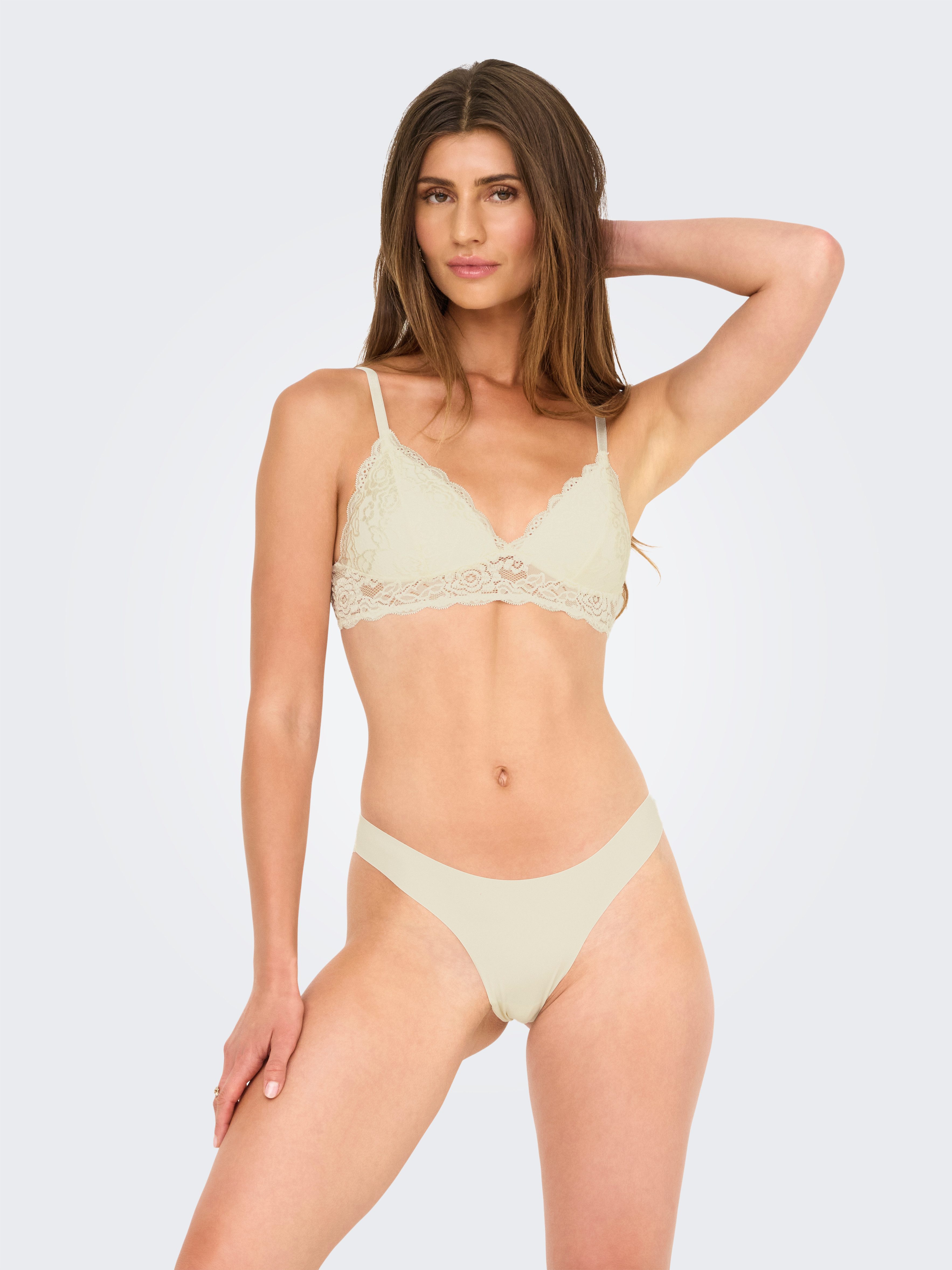 Only Brazilian slip ONLCHLOE LACE BRAZIL 3-PACK NOOS ACC (set, 3 stuks)
