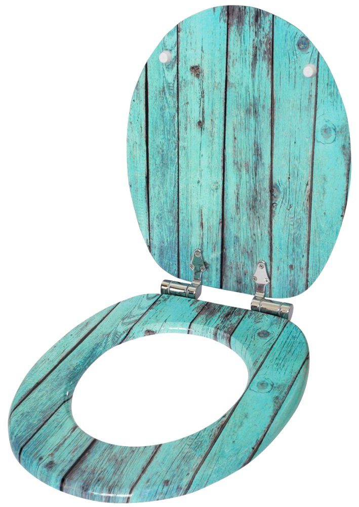 Sanilo Set badkameraccessoires Lumber bestaand uit toiletzitting, badmat en wastafelplug (complete set, 3-delig)