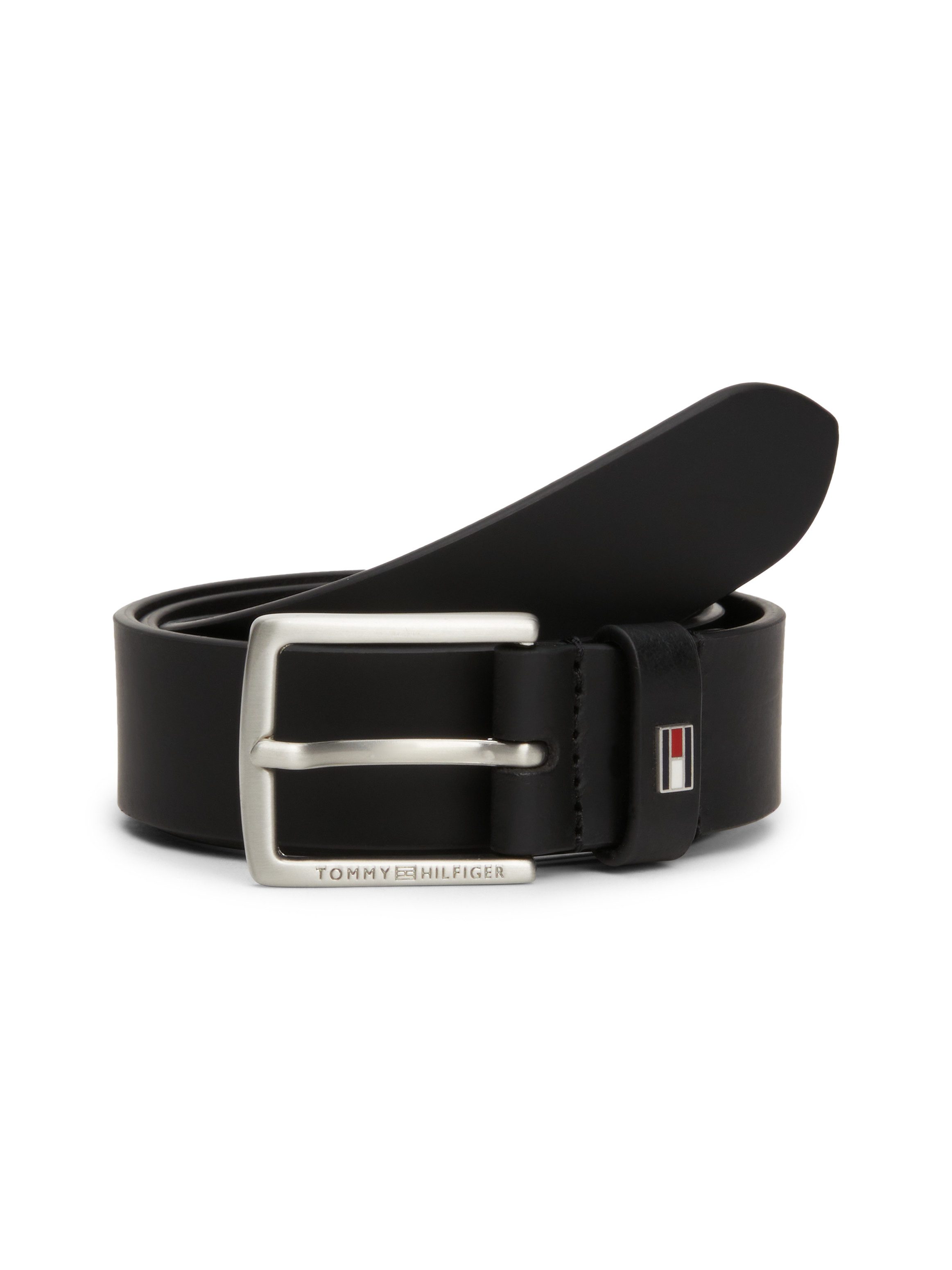 Tommy Hilfiger Leren riem Kids Leather Belt met klassieke metalen gesp