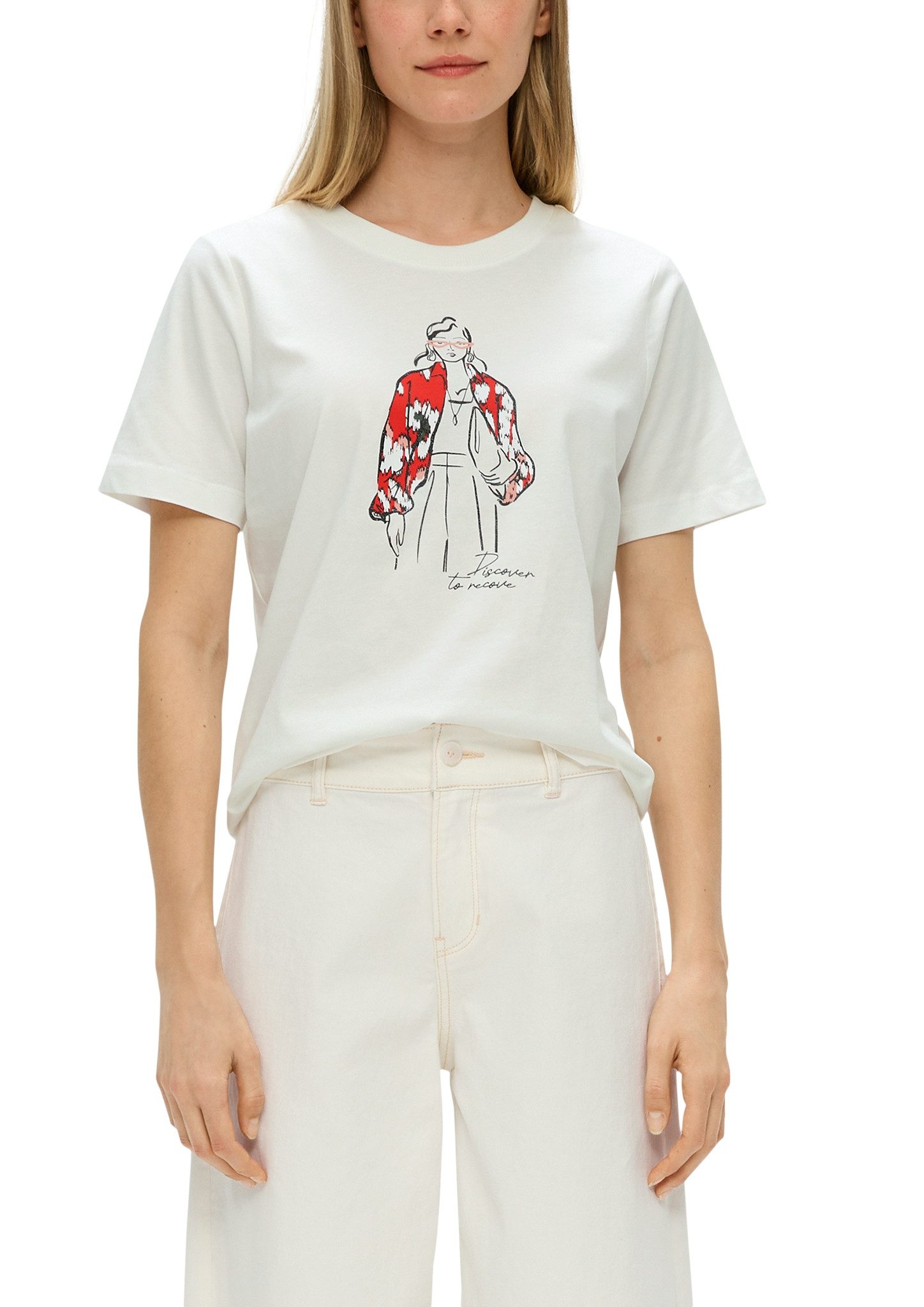 S.Oliver RED LABEL T-shirt met motiefprint