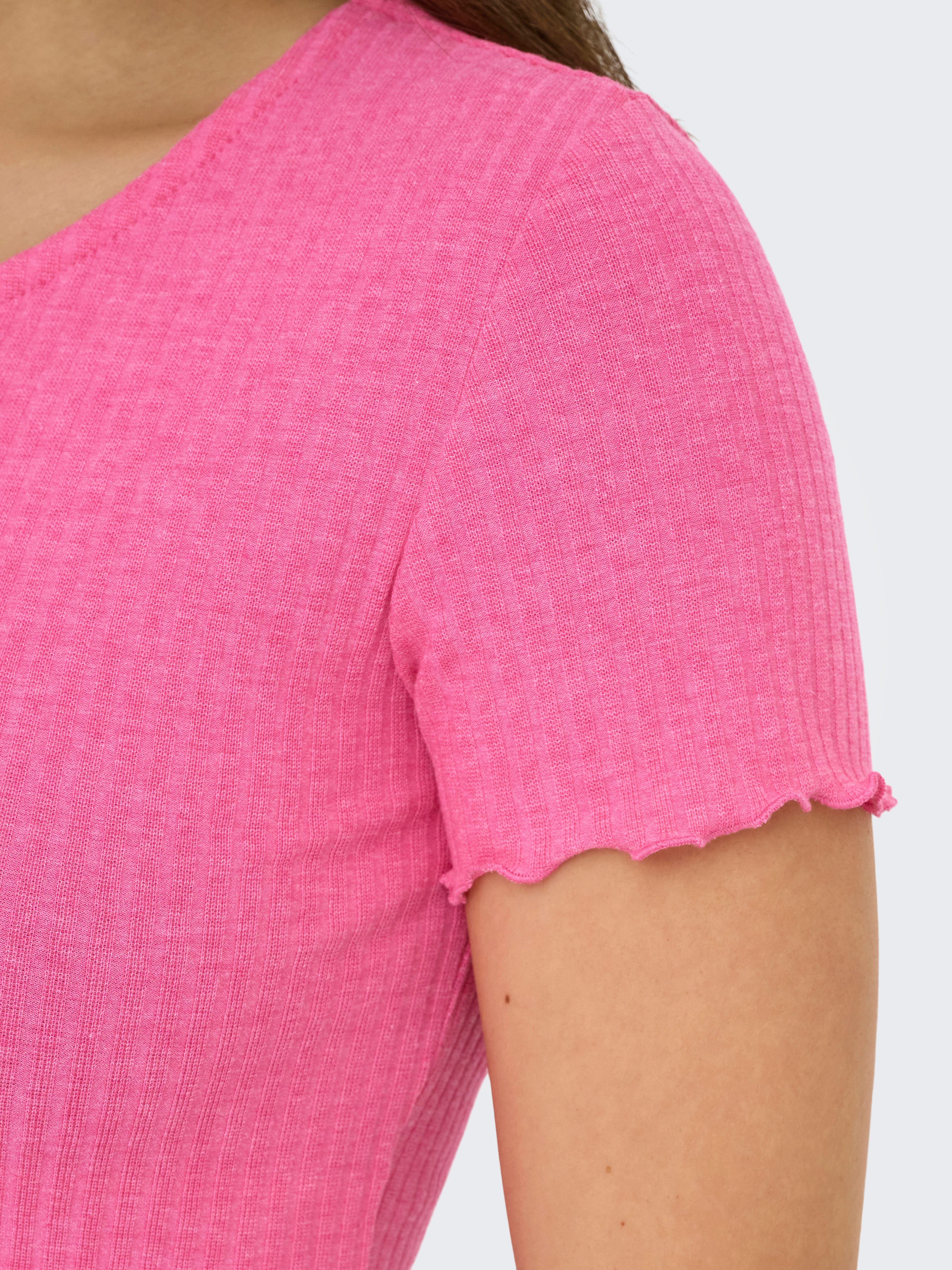 Only Shirt met ronde hals ONLEMMA S/S SHORT TOP NOOS JRS