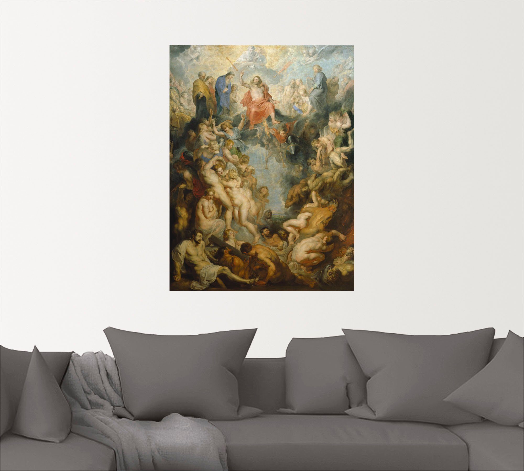 Artland Artprint Het grote laatste oordeel. 1617 als artprint op linnen, muursticker in verschillende maten