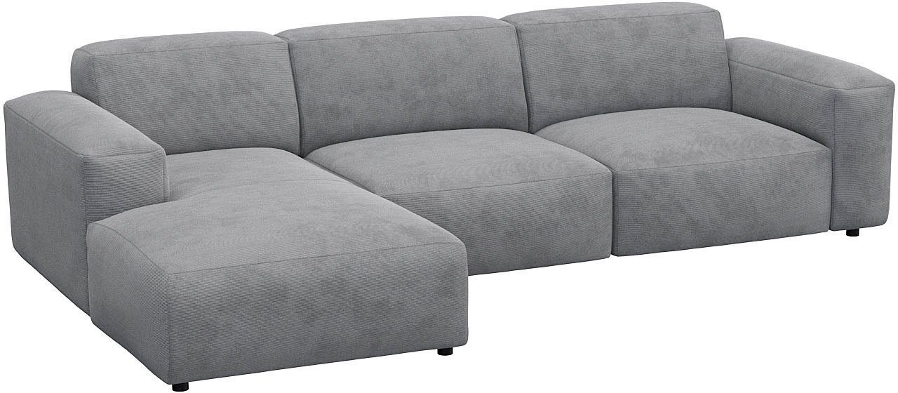 FLEXLUX Hoekbank Lucera comfortabel en comfortabel door hoogwaardige zitconstructie, L-vorm