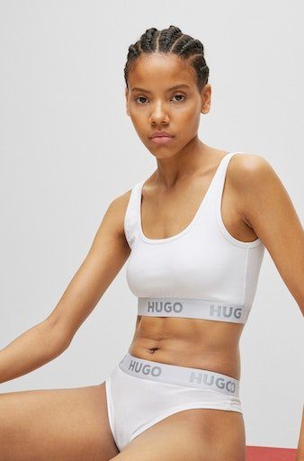 HUGO underwear Bralette-bh BRALETTE SPORTY LOGO met elastische taille