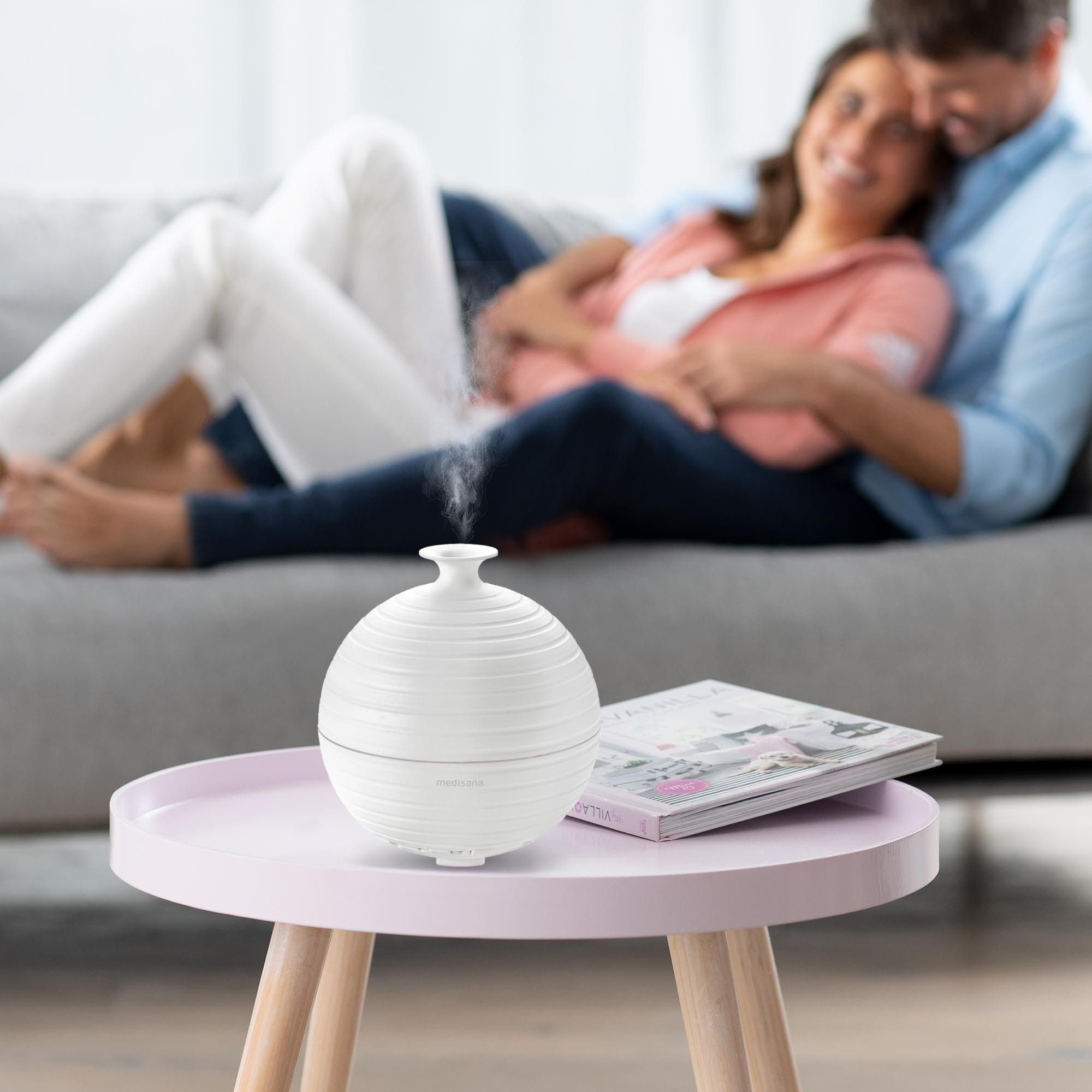 Medisana Diffuser AD 620 Aroma Diffuser voor geuroliën, ultrasone technologie, 5 wellnesslichten, timerfunctie