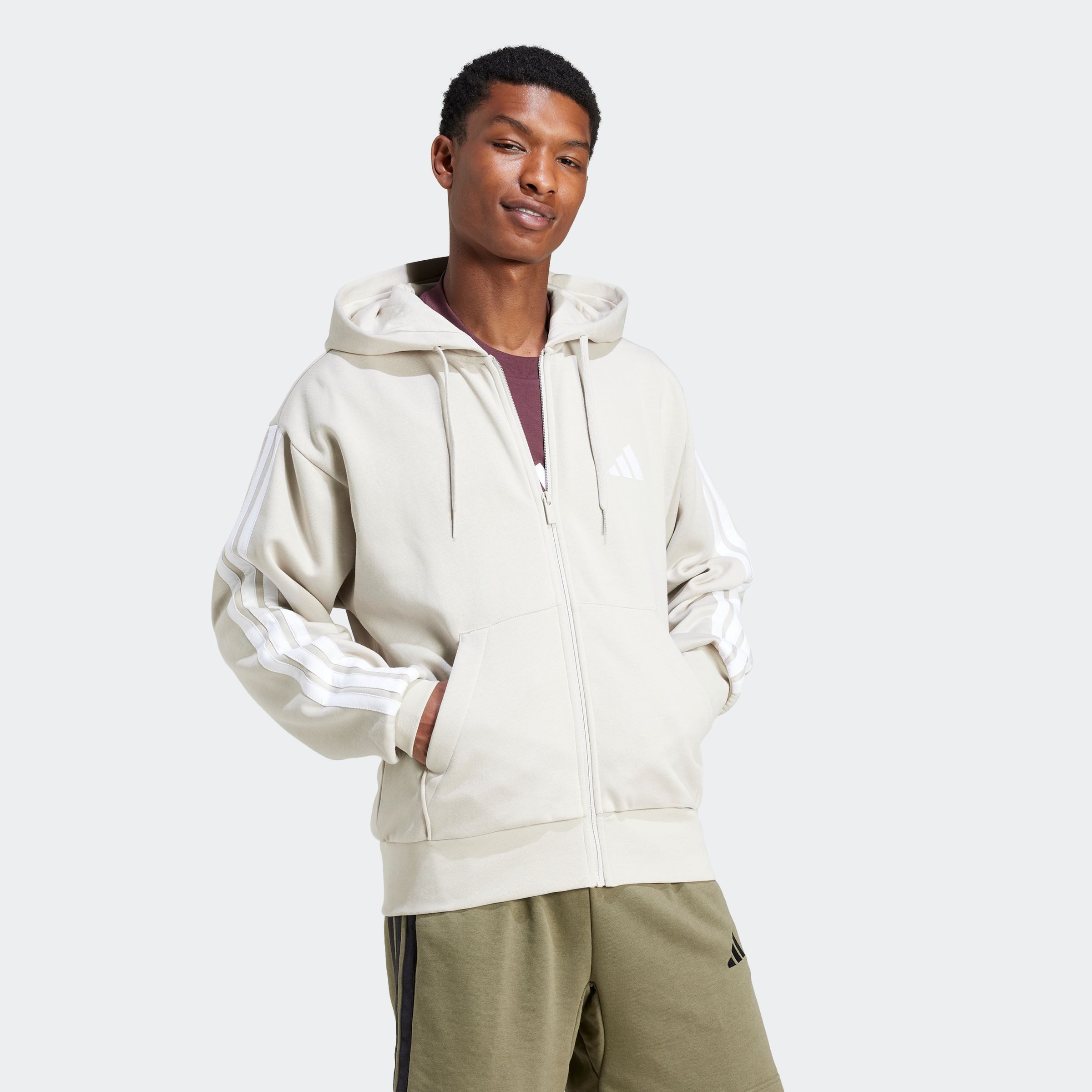 adidas Sportswear Sweatshirt M 3S FL FZ HD