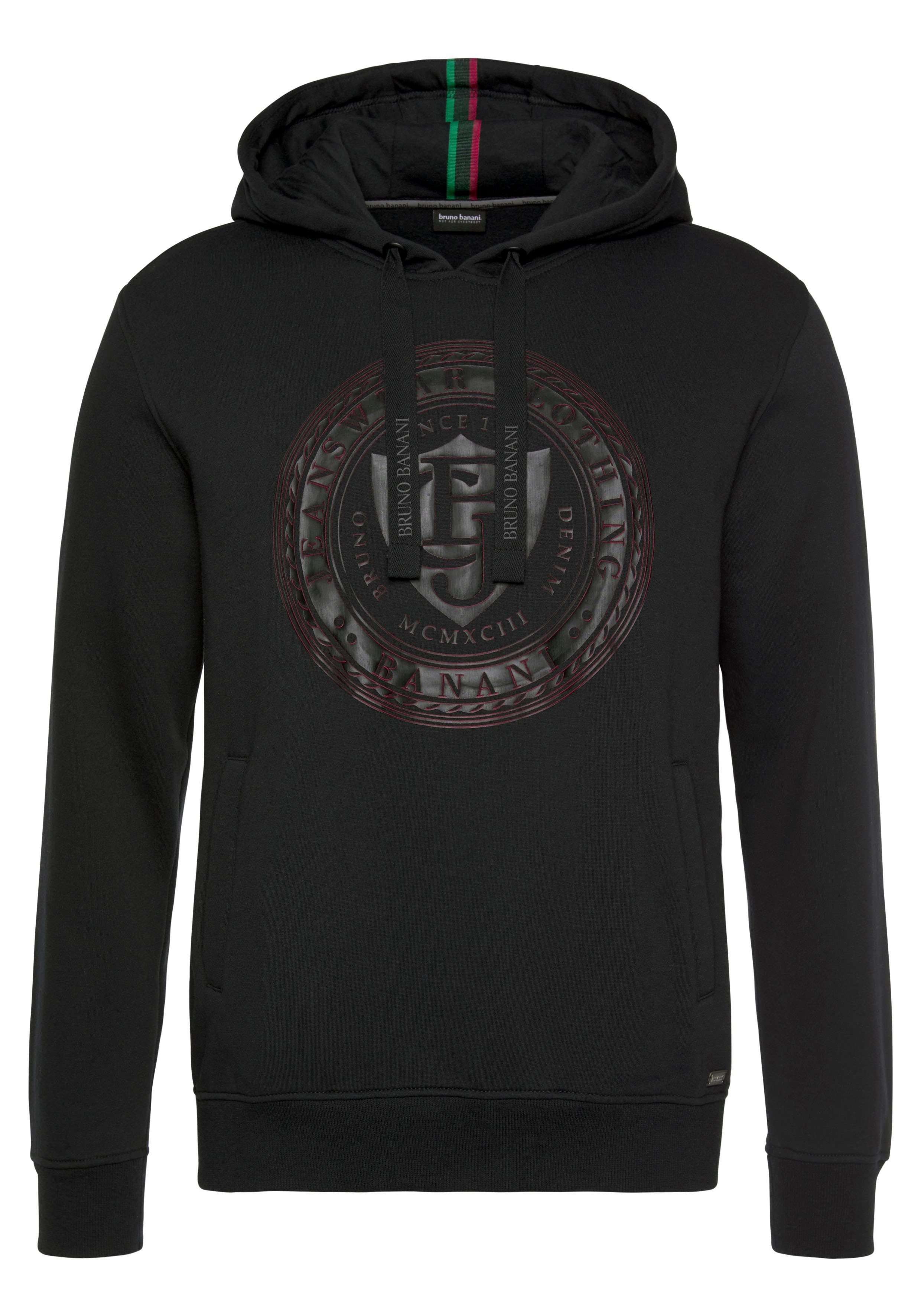 Bruno Banani Hoodie Lange mouwen, smalle pasvorm, bedrukt uiterlijk