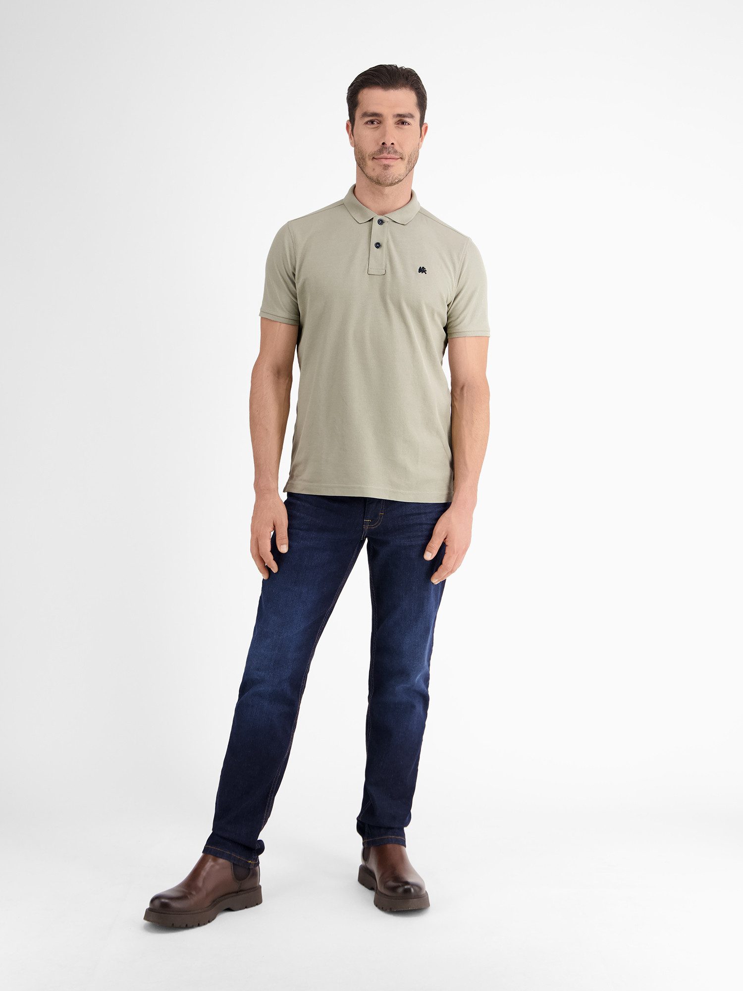 Lerros Poloshirt LERROS klassieke polostijl in *Cool & Dry* piquékwaliteit