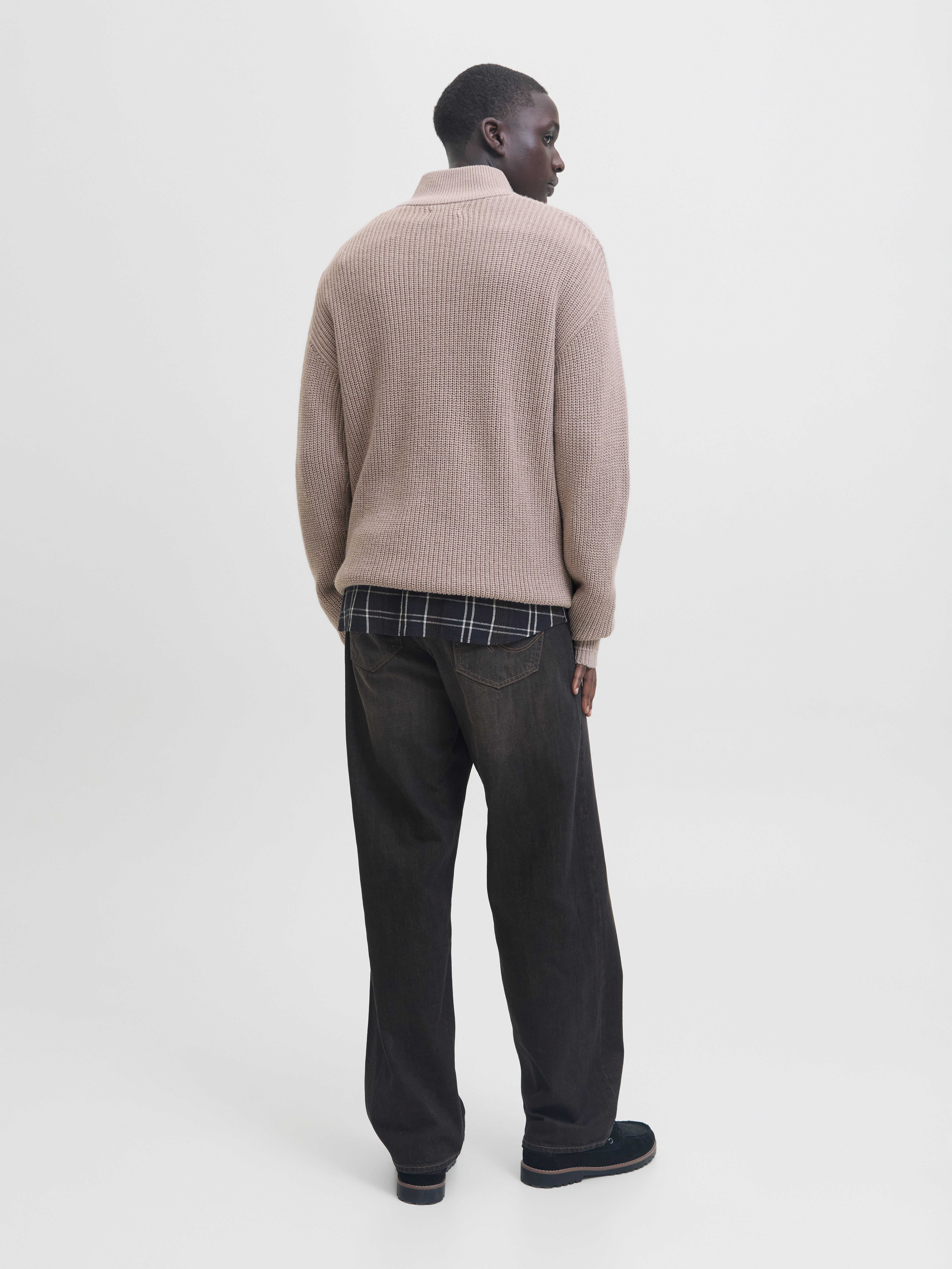 Jack & Jones Schipperstrui JJKAITO KNIT HALF ZIP BF