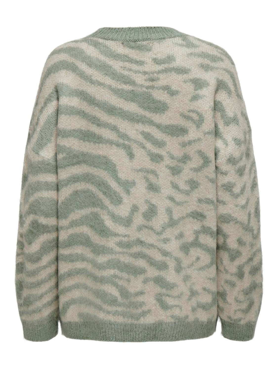 Only Trui met ronde hals ONLWILD LS JQ LONG O-NECK CC KNT