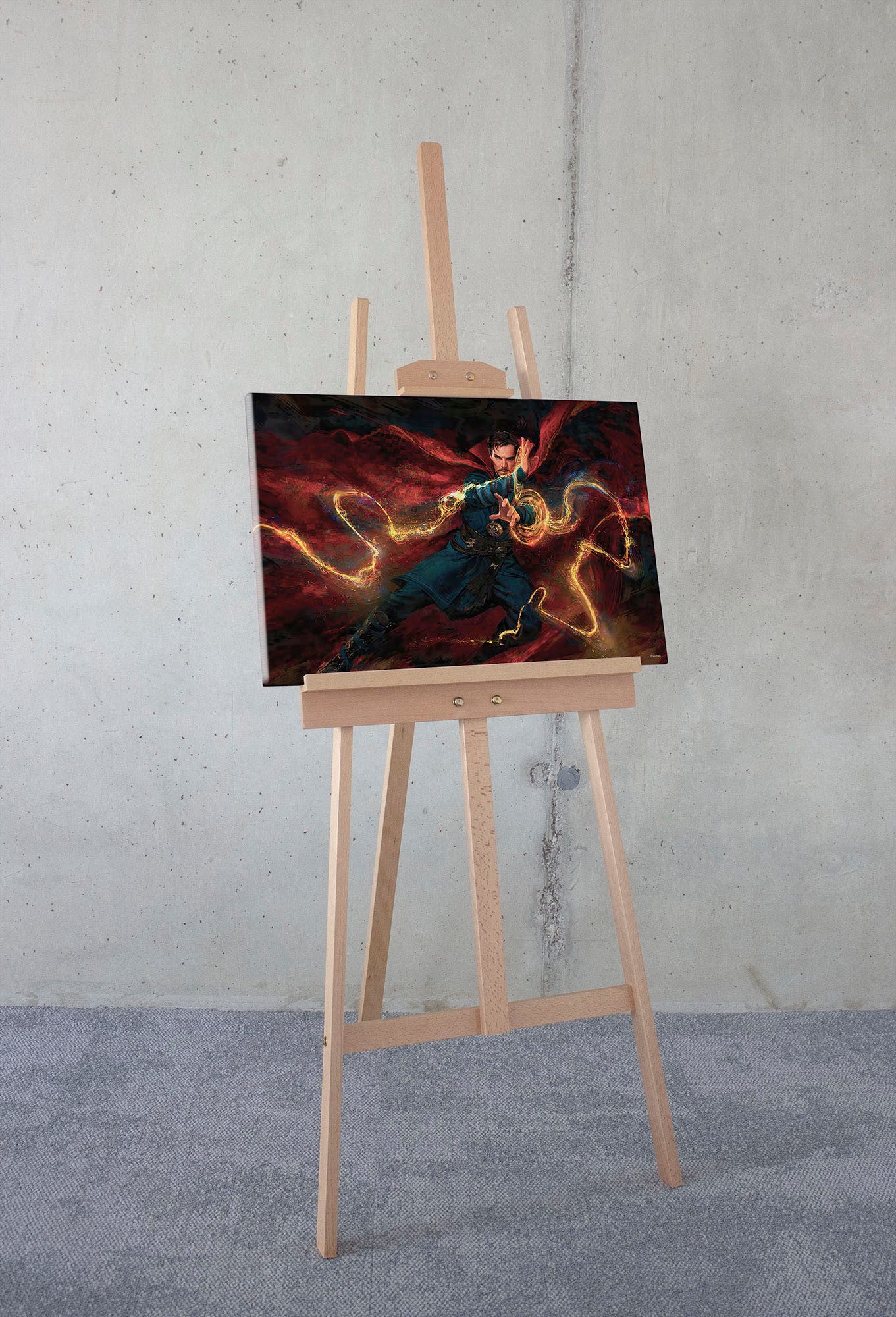 Komar Vlies Op Frame Doctor Strange Tovenaar Rood 60 Cm X 40 Cm 612826