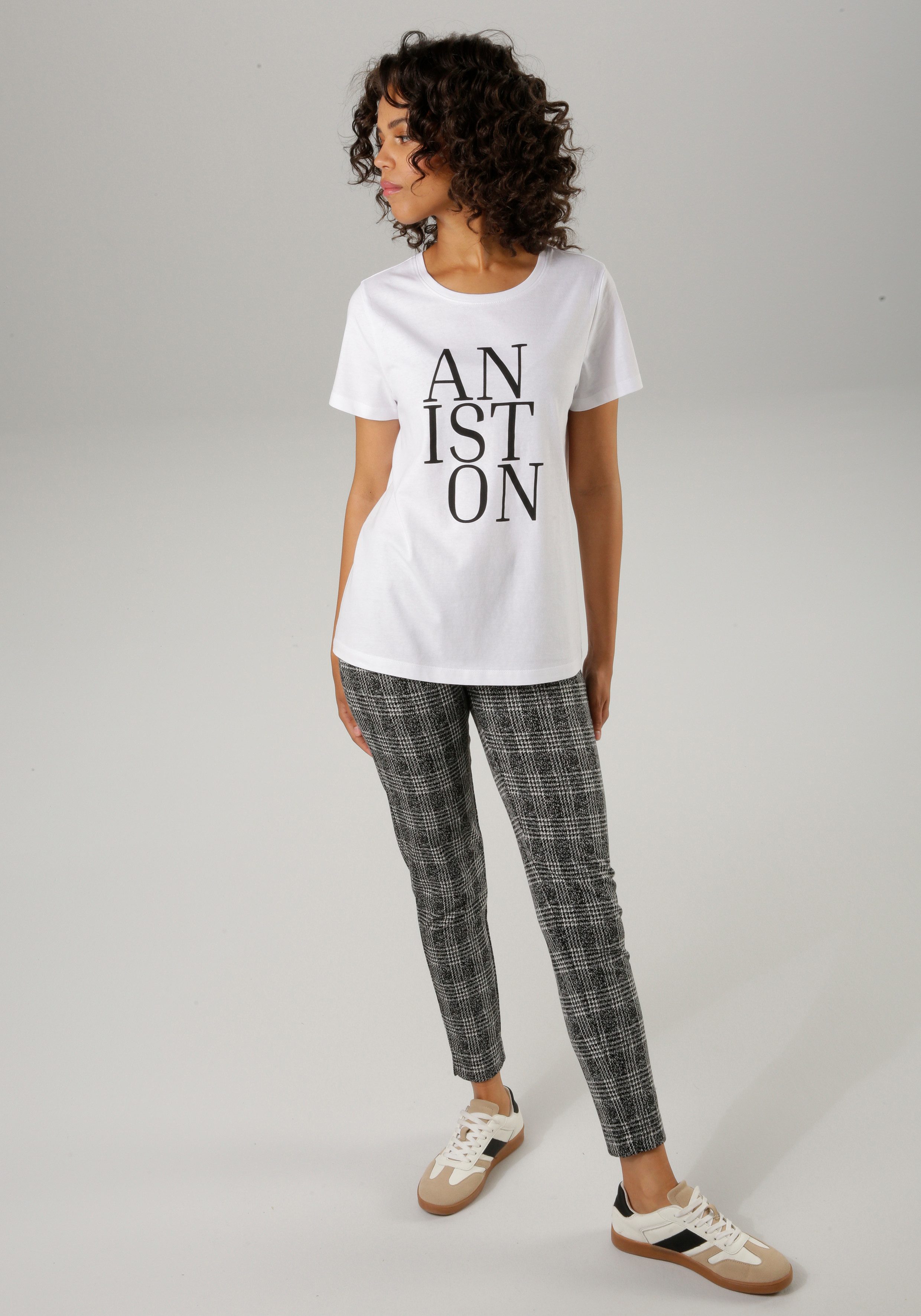 Aniston CASUAL T-shirt met aniston-opdruk