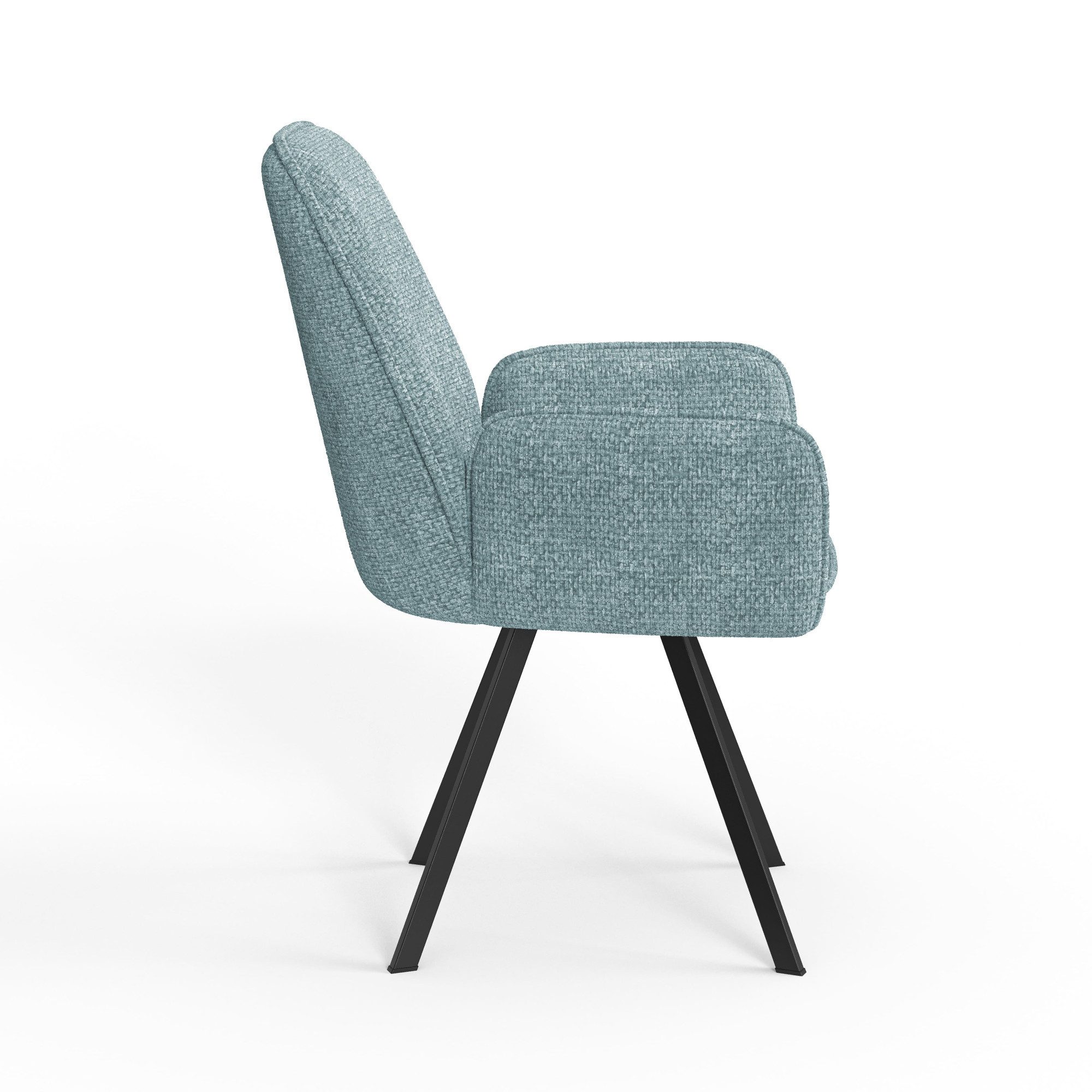 Home affaire Stoel met armleuningen Mily eetkamerstoel, gestoffeerde fauteuil, woonstoel, eetstoel met armleuningen (set, 2 stuks)