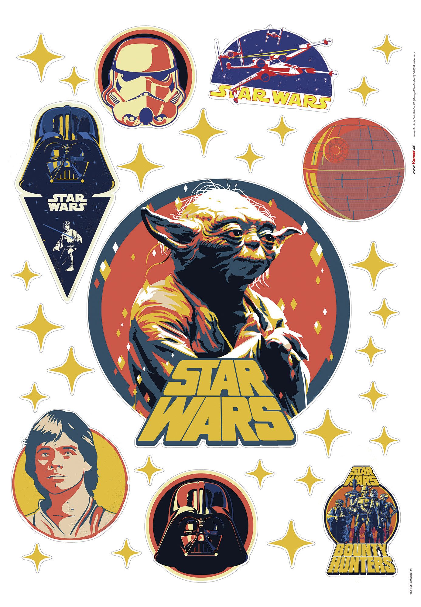 Komar Wandfolie Star Wars Bounty Hunters (1 stuk)