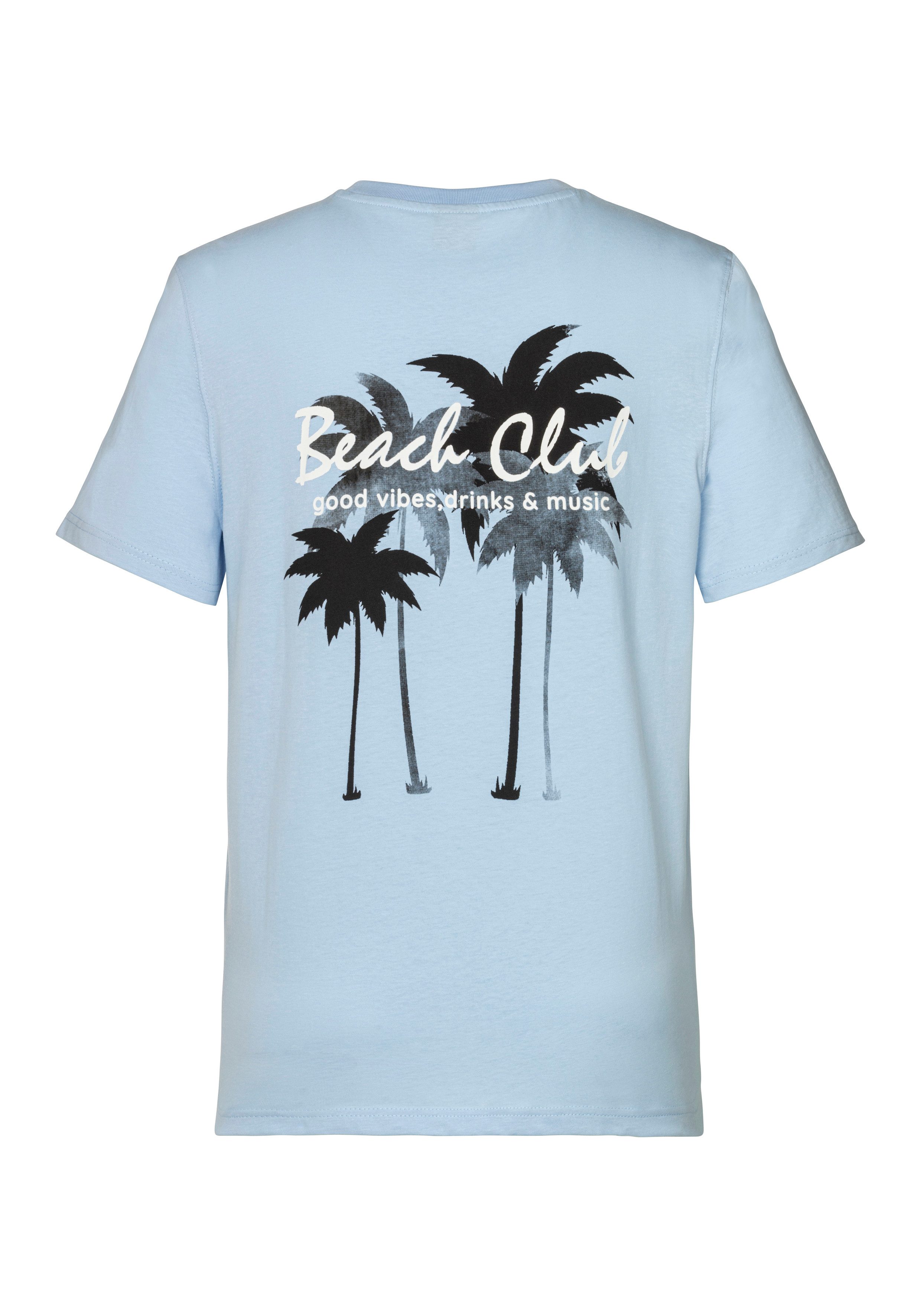 Beachtime T-shirt Met grote print op de rug
