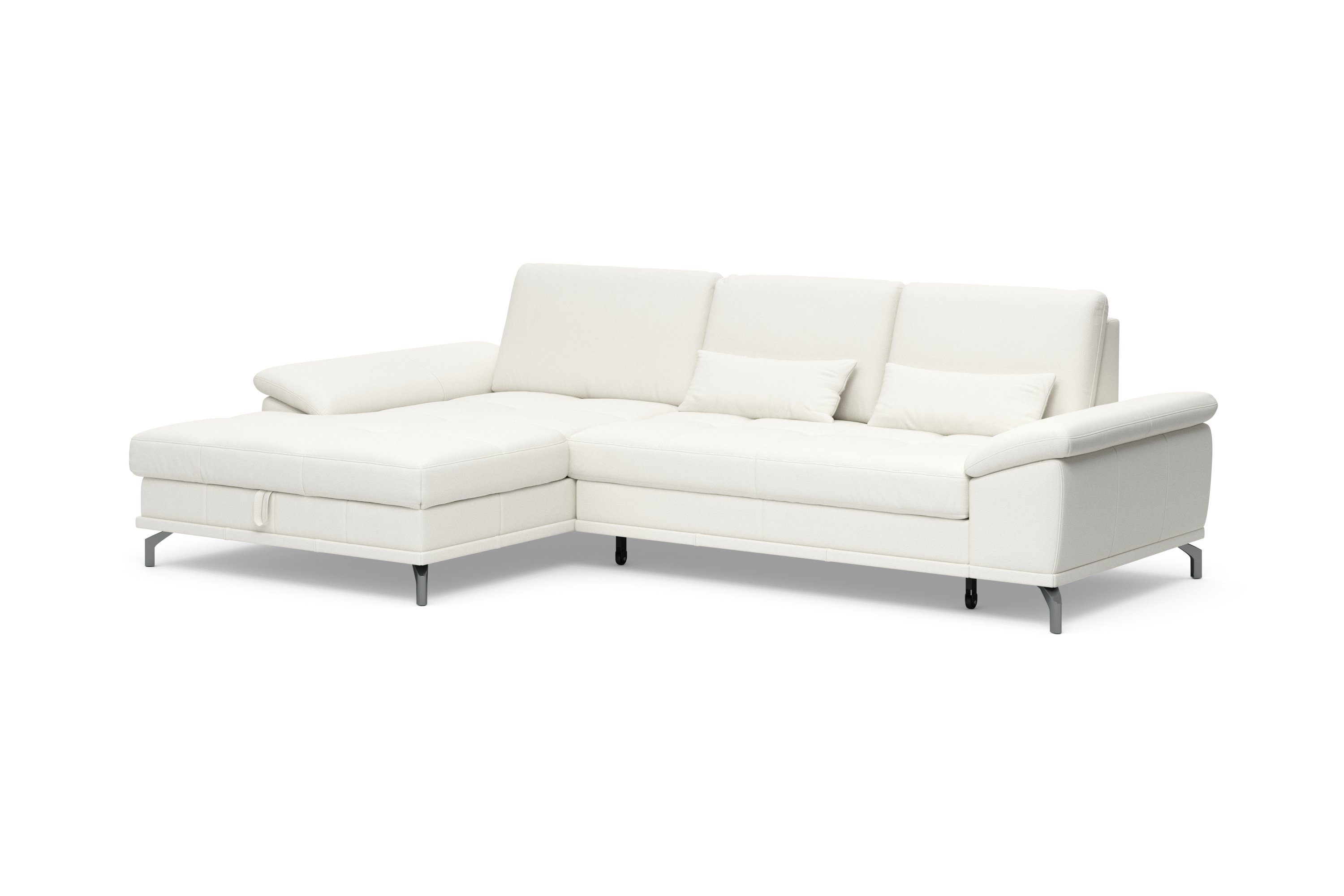Places of Style Hoekbank Costello L-vorm, met zitdiepteverstelling, armleuningverstelling en