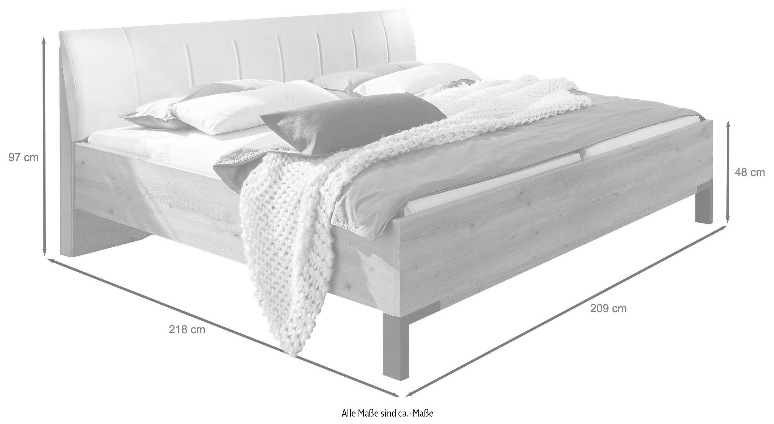 WIEMANN Futonbed Quito viervoudig verstelbare lighoogte