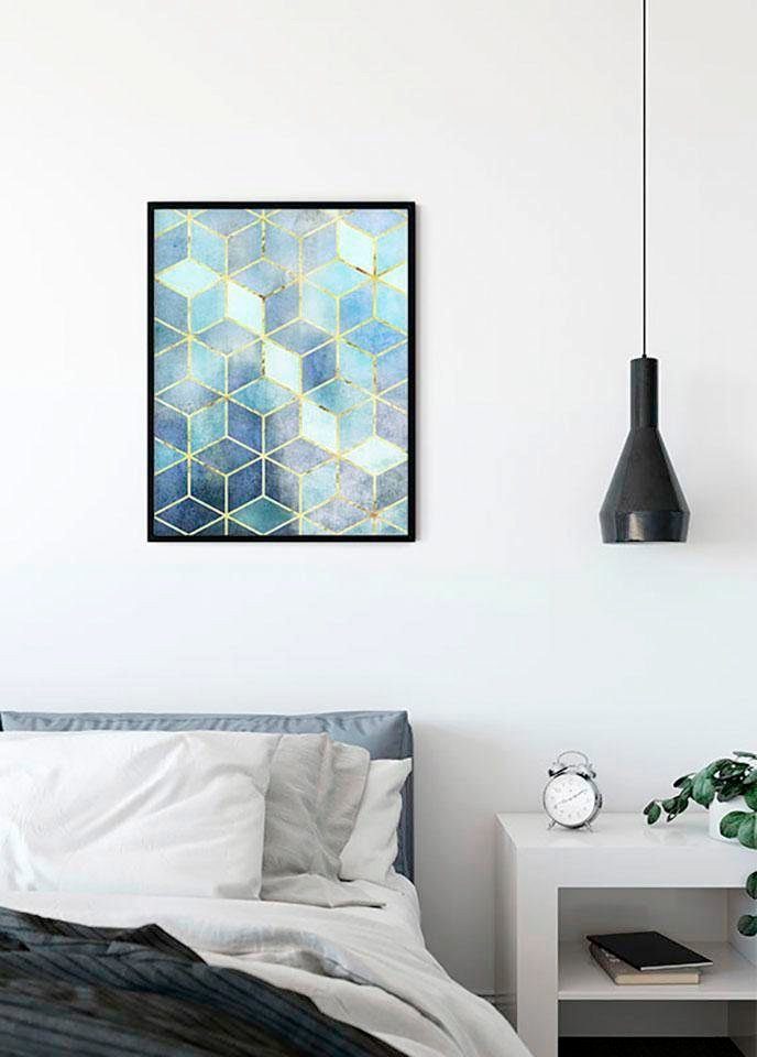 Komar Wanddecoratie Mozaïek Azzuro Wanddecoratie - zonder lijst (1 stuk)