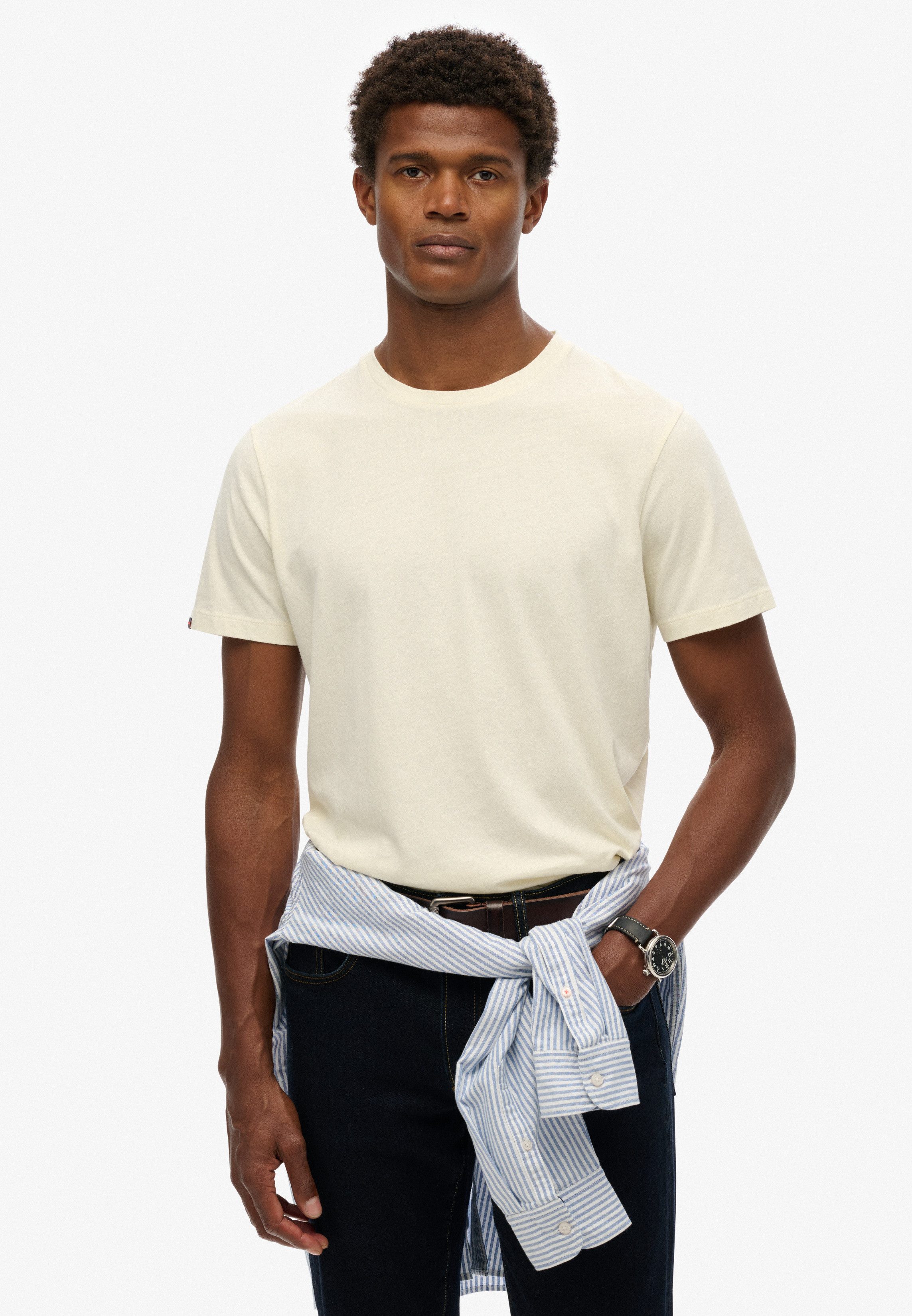 Superdry Shirt met ronde hals CLASSIC ESSENTIAL TEE