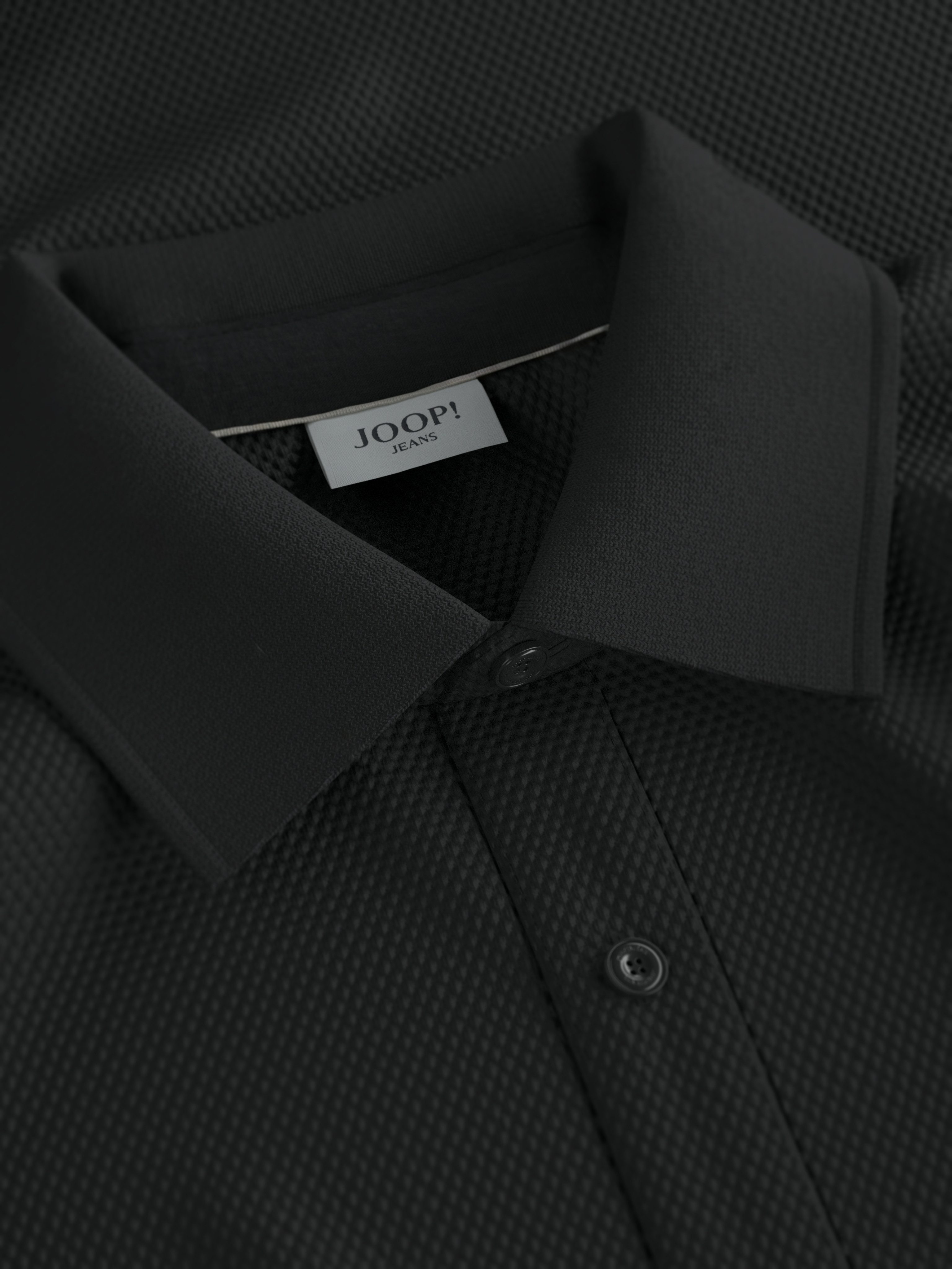 Joop Jeans Poloshirt Amare met gestreepte details aan de mouwen