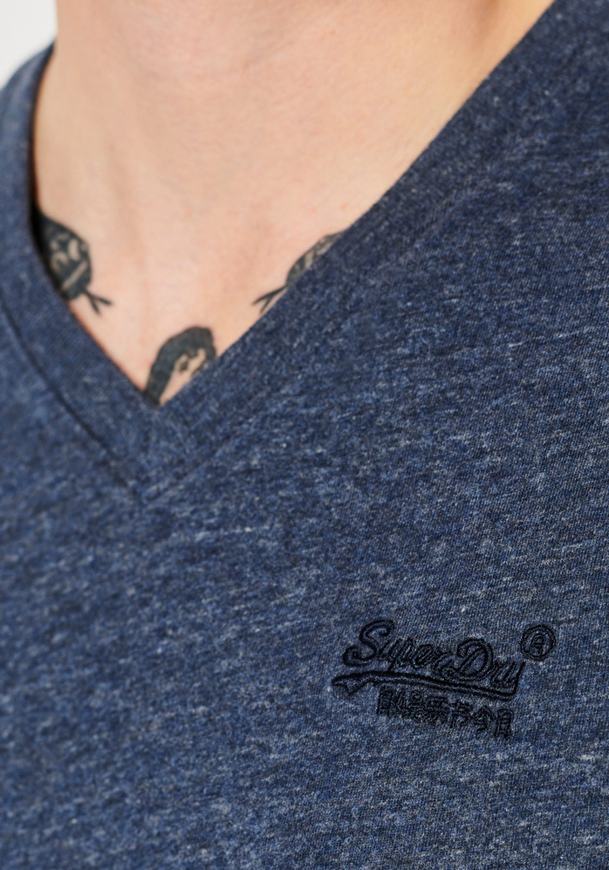 Superdry Shirt met V-hals VINTAGE LOGO EMB VEE
