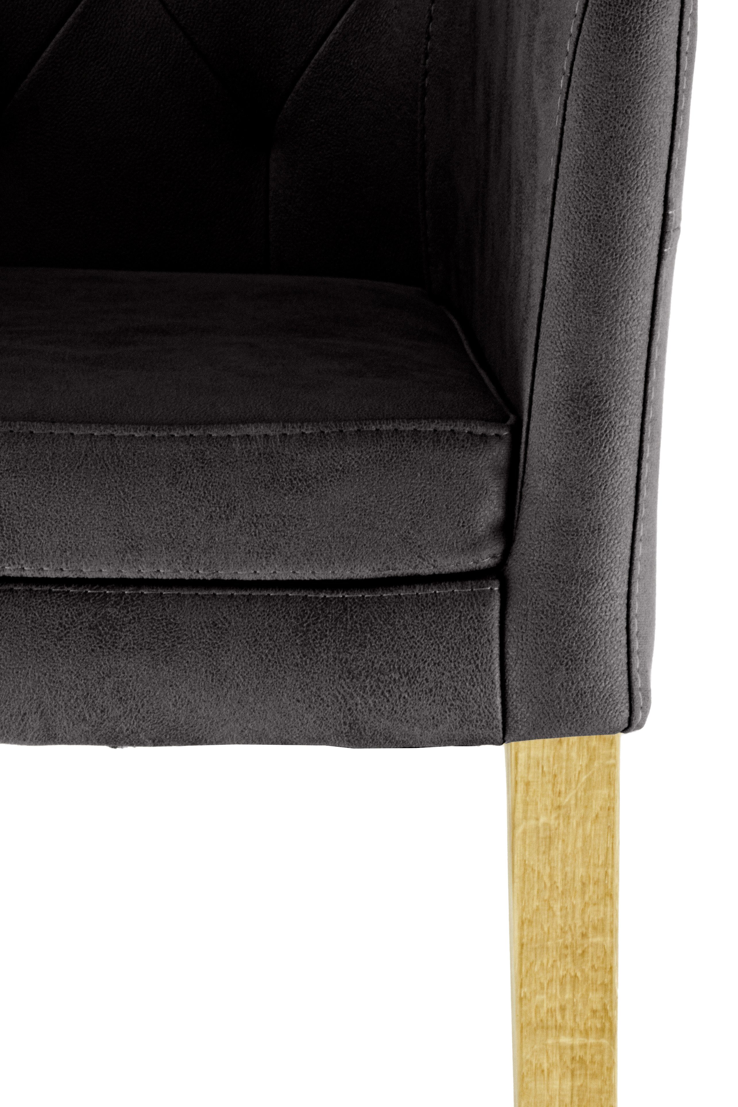 Home affaire Stoel met armleuningen Colorado Frame van massief hout (1 stuk)