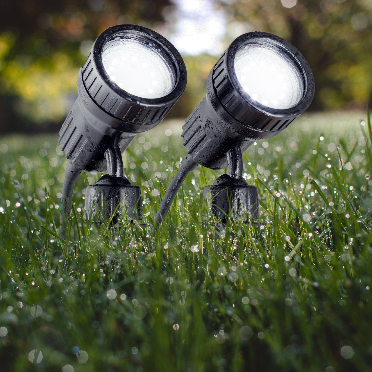 B.K.Licht Led-tuinlamp NIMA LED tuinspot, grondspies, buitenstraaler, spiesstraaler, 2-pack (2 stuks)