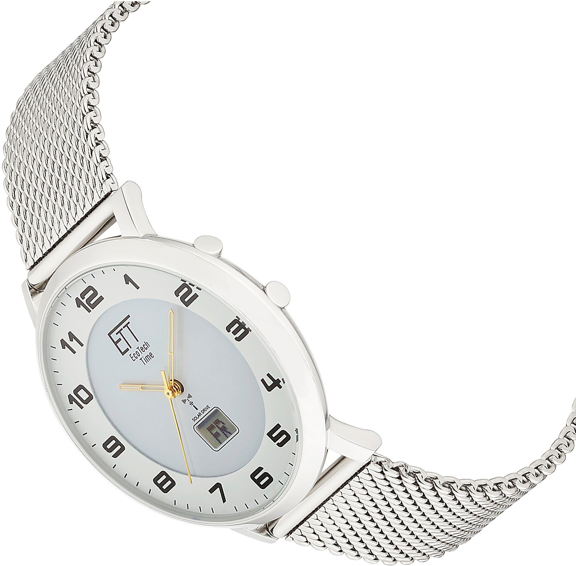 ETT Radiografisch horloge Atacama Horloge, herenhorloge, datum, solar, ideaal ook als cadeau (set, 2-delig, Met verwisselbaar bandje van leer)