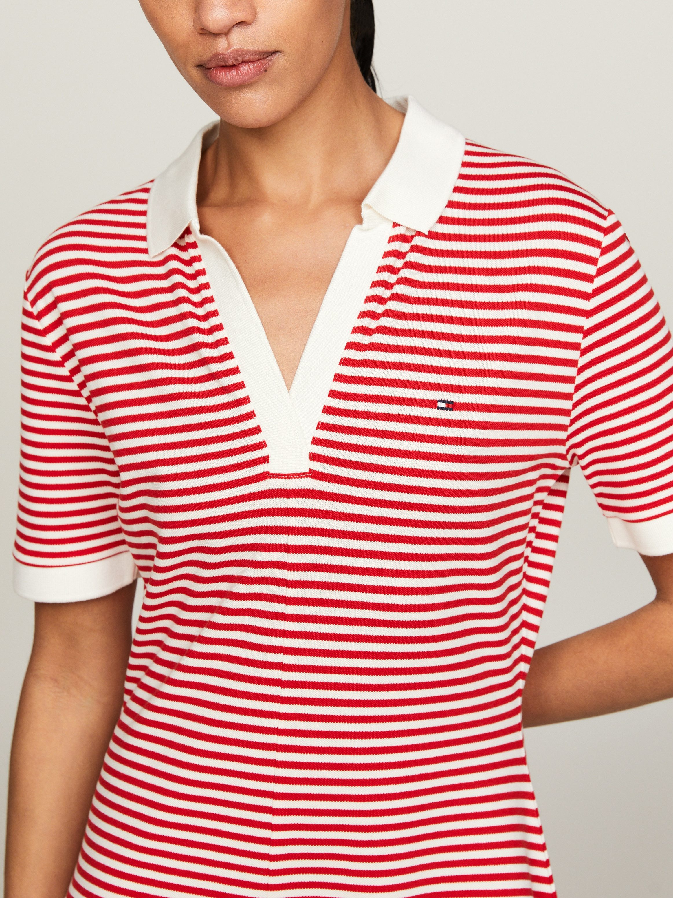 Tommy Hilfiger Polojurk F&F OPEN PLCKT LYCLL POLO DRS SS