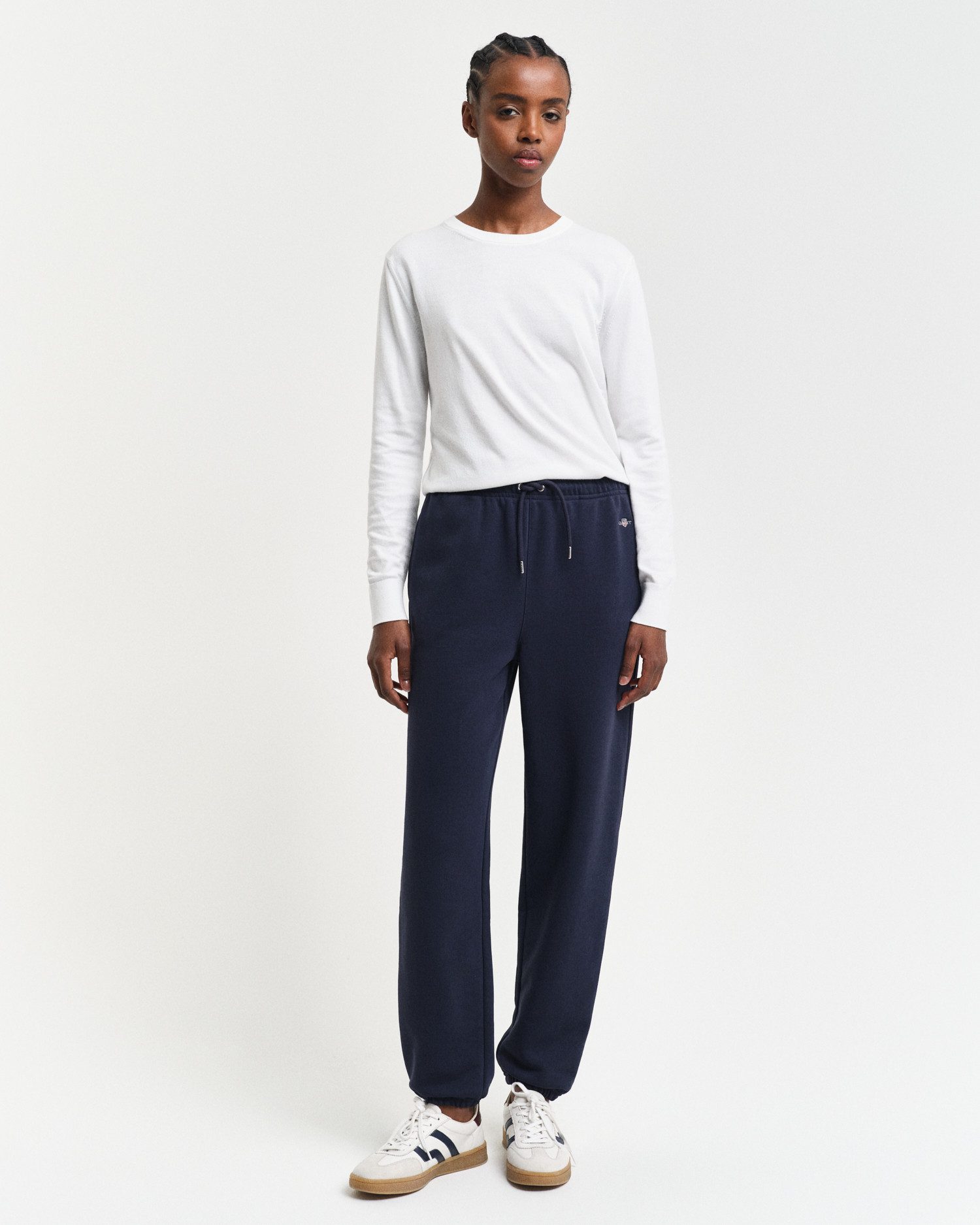 Gant Sweatbroek REG SHIELD SWEATPANTS Elastische taille met koordel