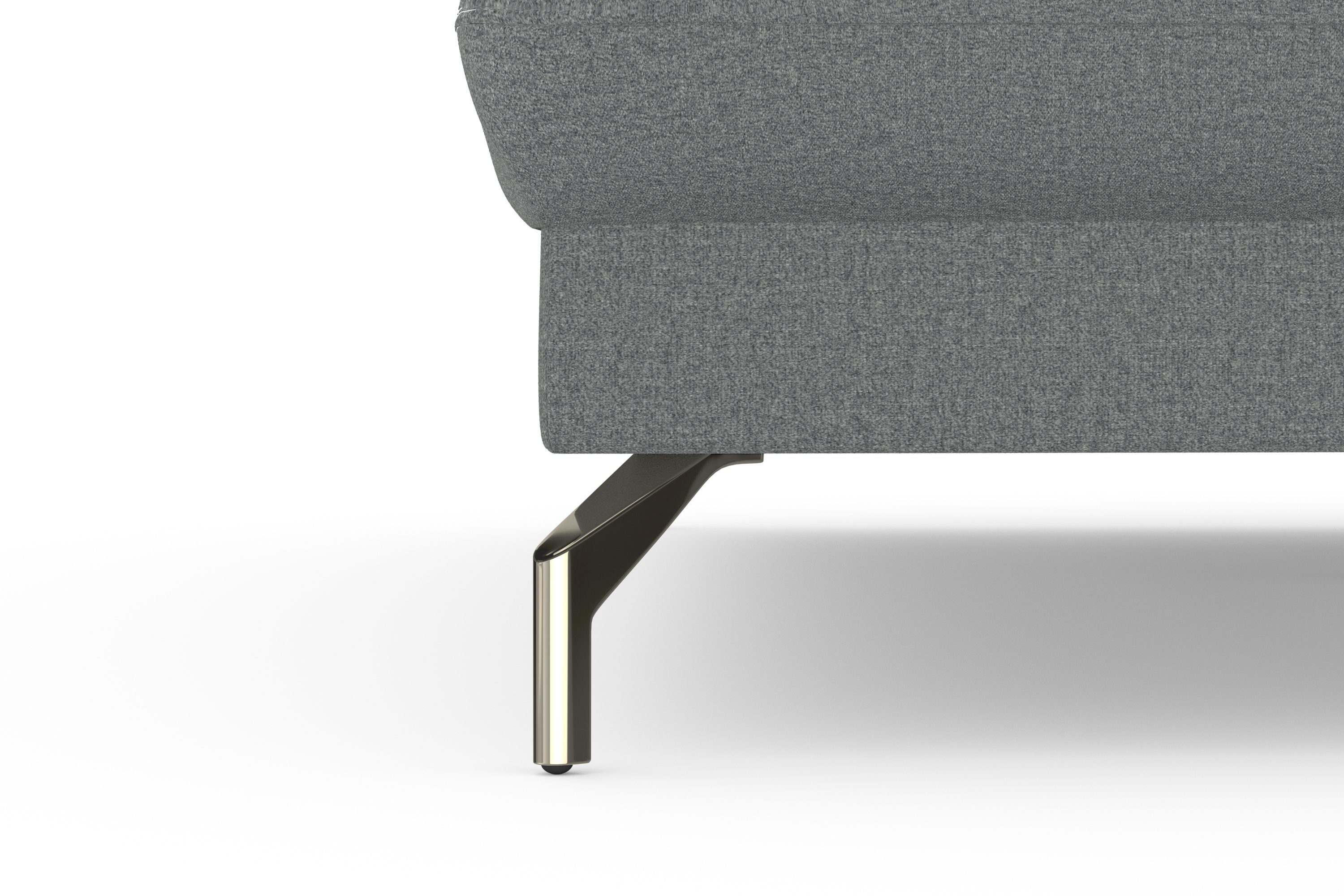 sit&more Hoekbank Fashion L-vorm naar keuze met verstelbare hoofdsteun, uittrekzitting, motorisch, nikkel poten