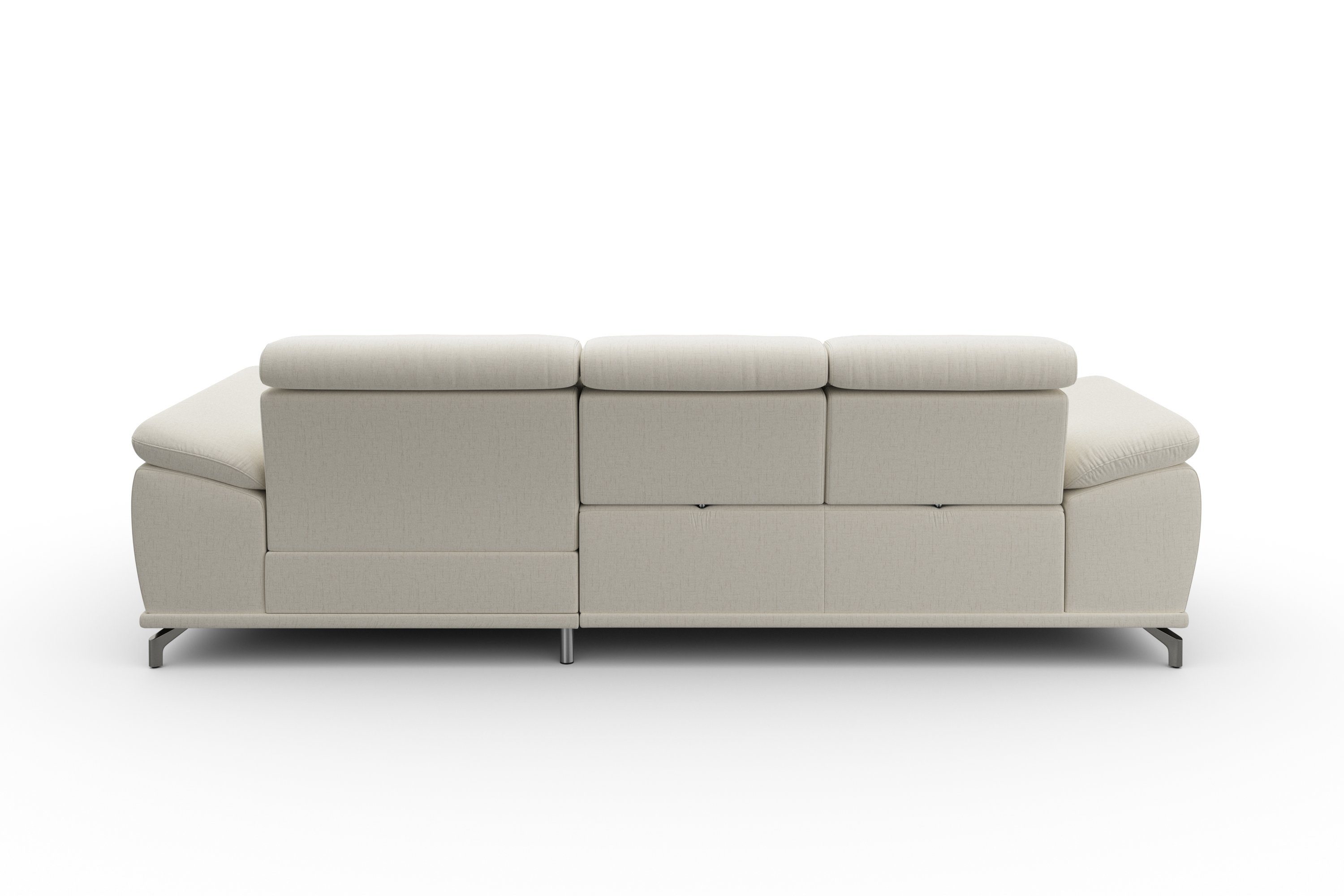 sit&more Hoekbank Cabrio L-vorm, met zitdiepteverstelling, arm- en hoofdsteunverstelling