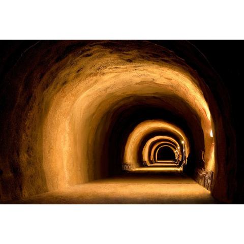 Papermoon Fotobehang Visuell dynamischer Tunnel