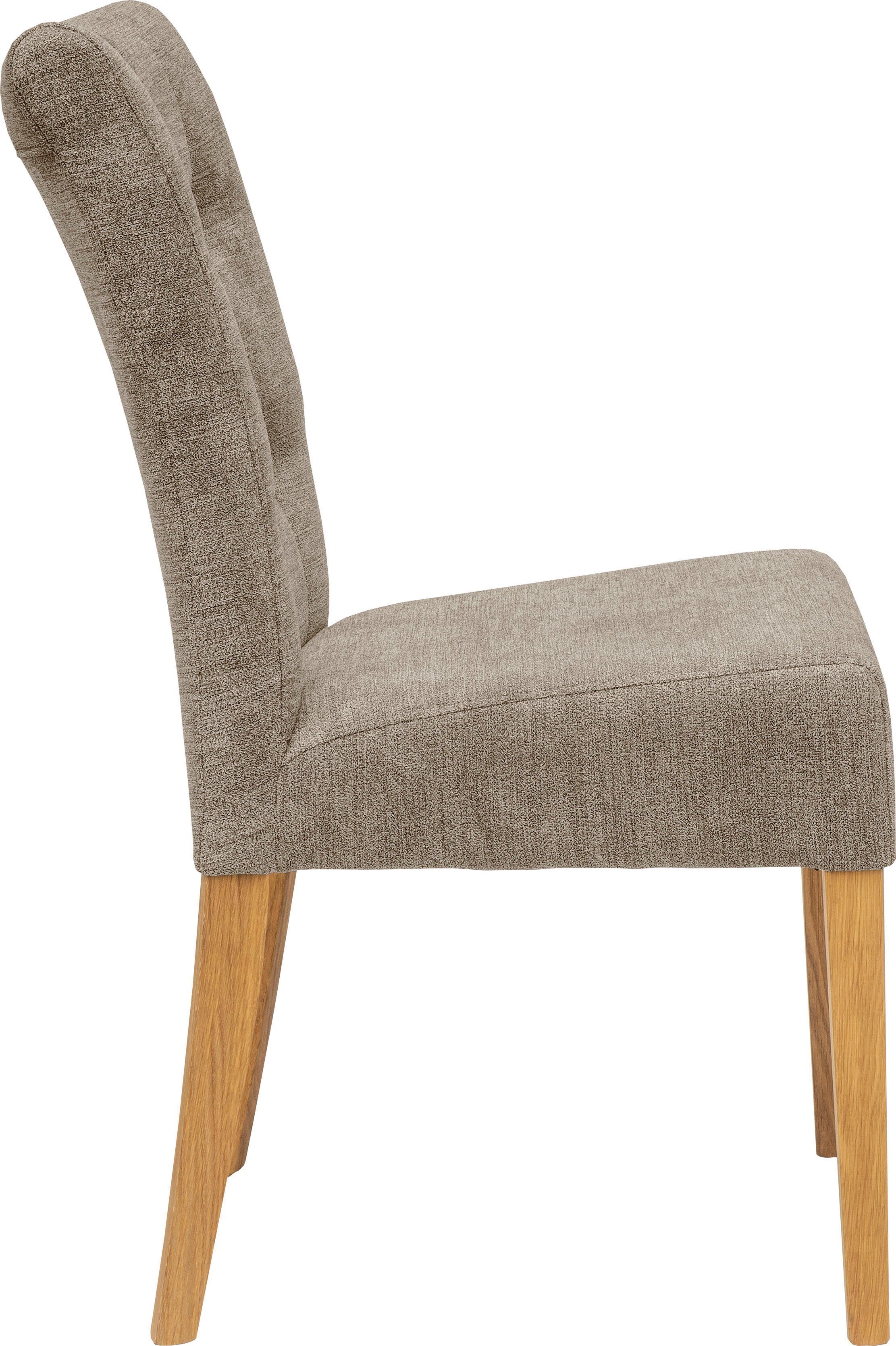 Home affaire Stoel Queen Eetkamerstoel met capitonnage, set van 2, 4 of 6