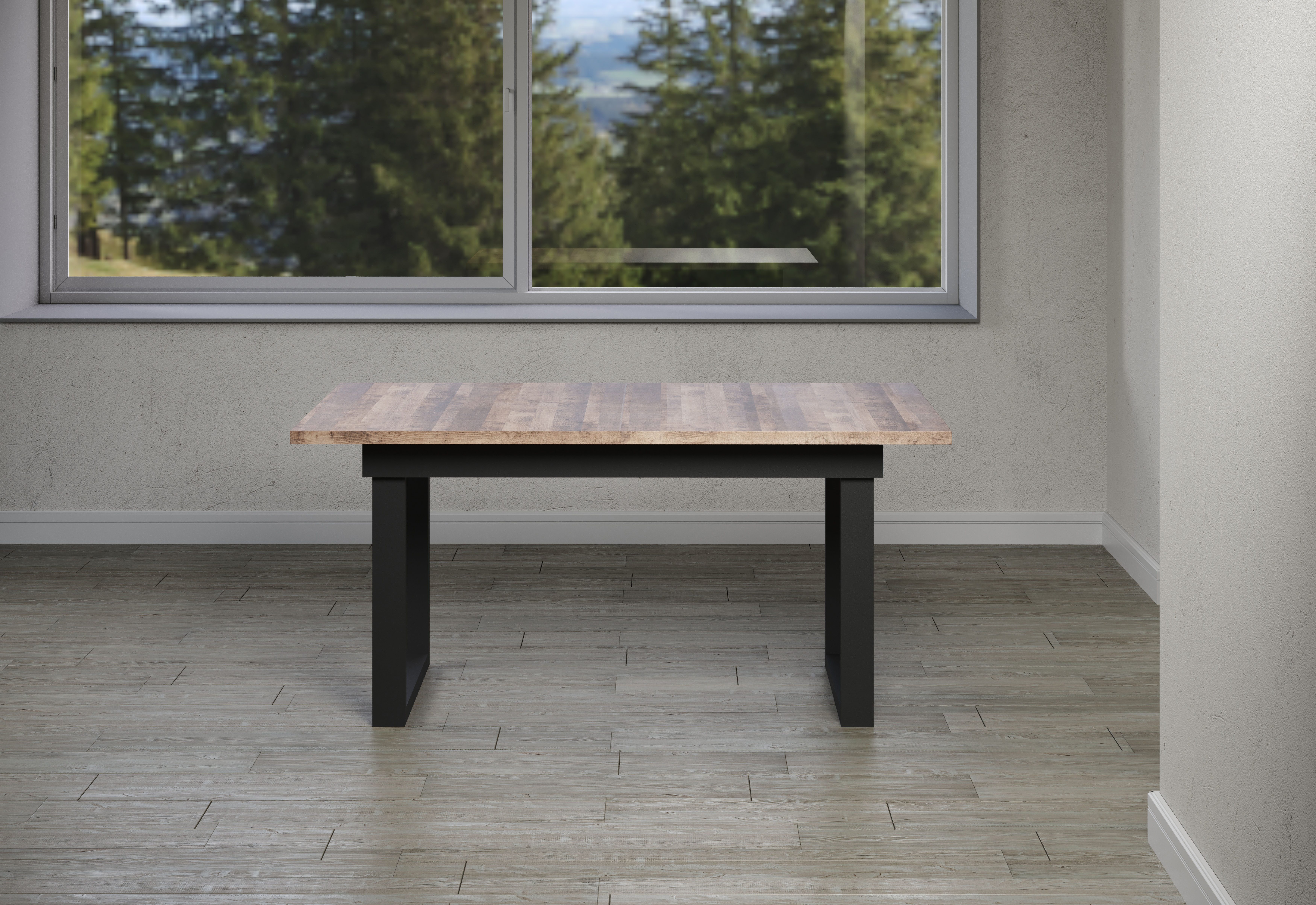 INOSIGN Eettafel Valencia Synchro-uitvoering, metalen runners, uitschuifbaar tot 200 cm
