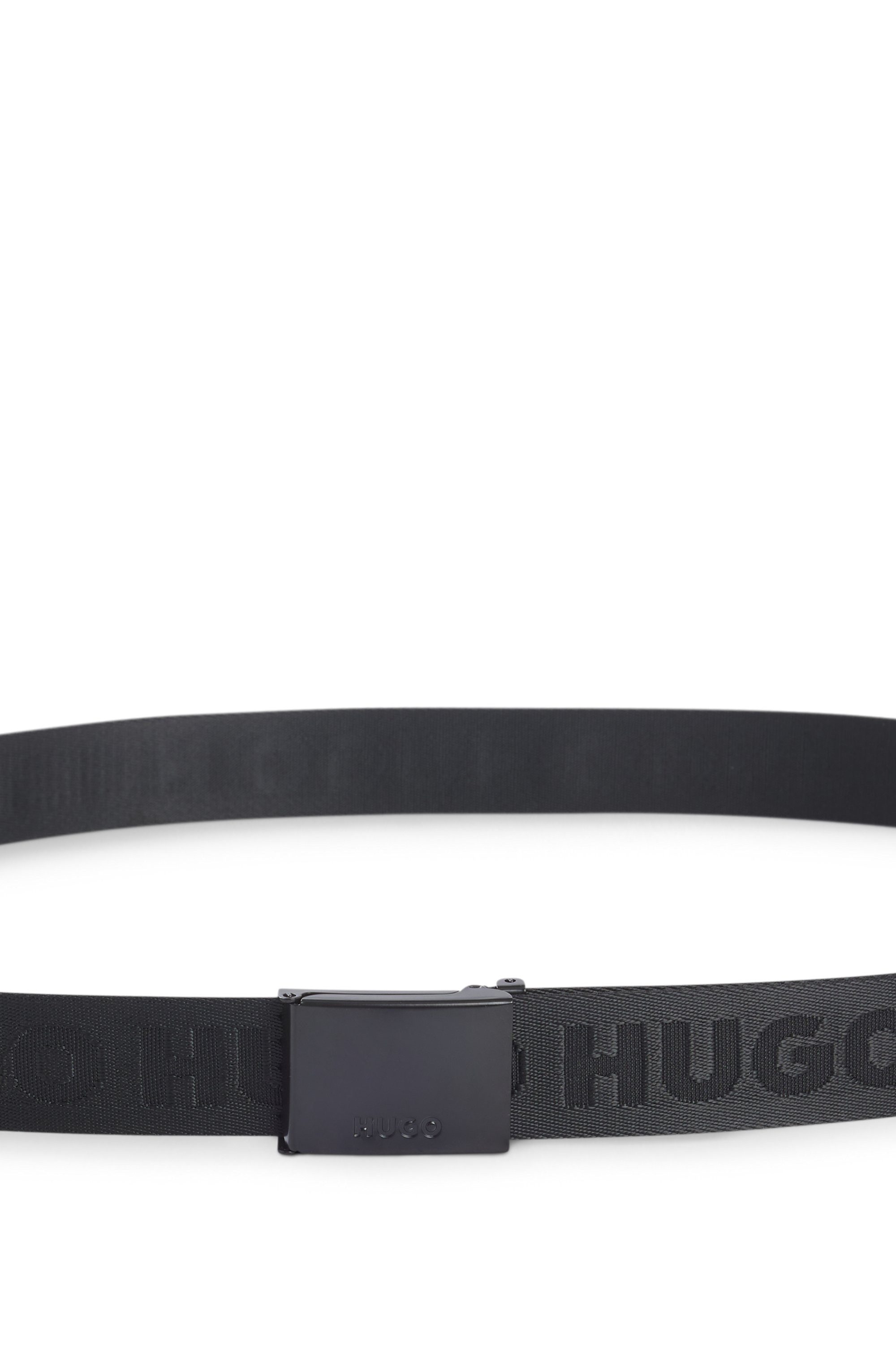 HUGO Stoffen riem Garratt-Tp-HUGO_Os35 met jacquard logo-tekst
