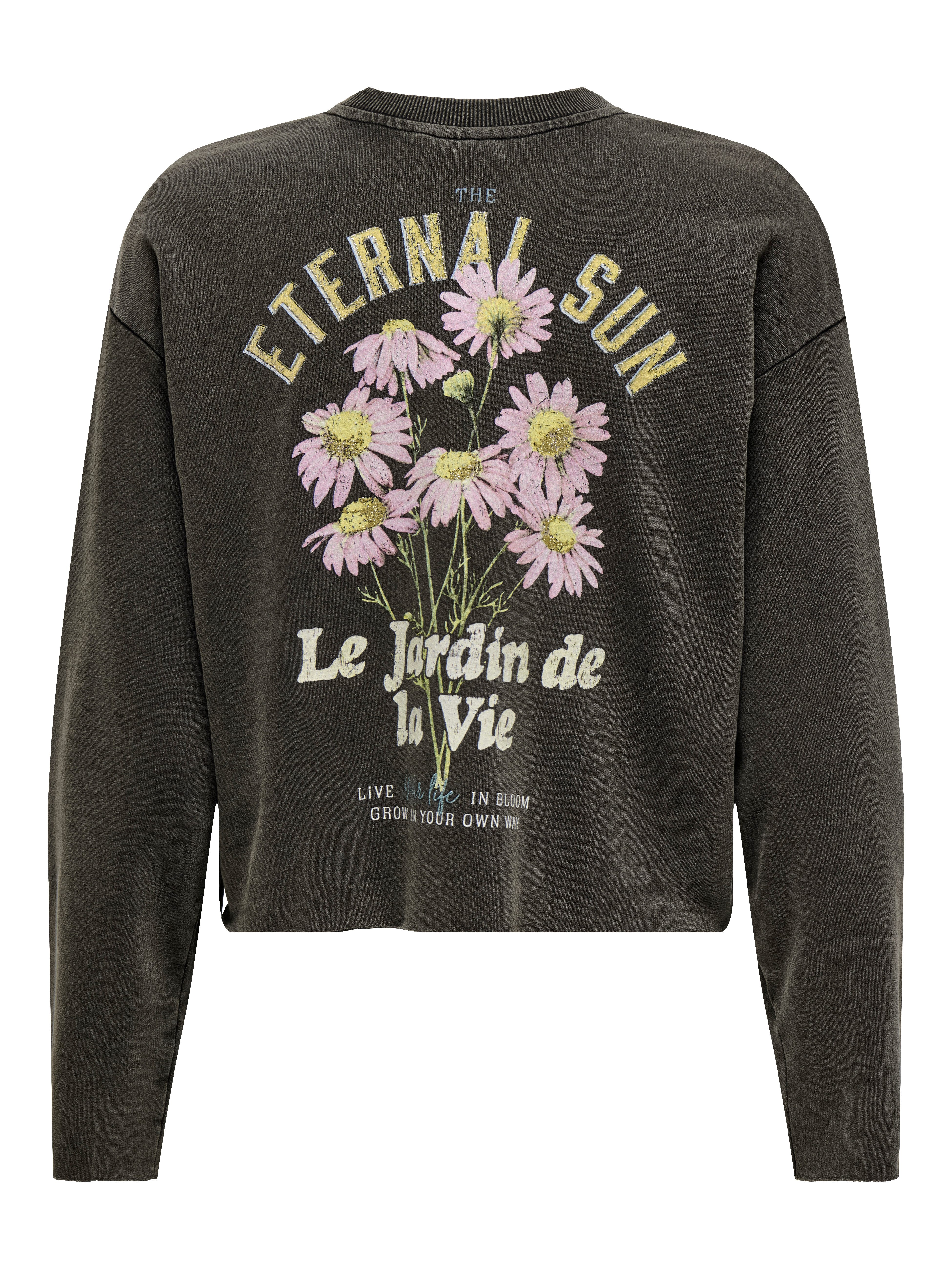 Only Sweatshirt ONLLUCINDA L/S FLOWERS O-NECK UB SWT