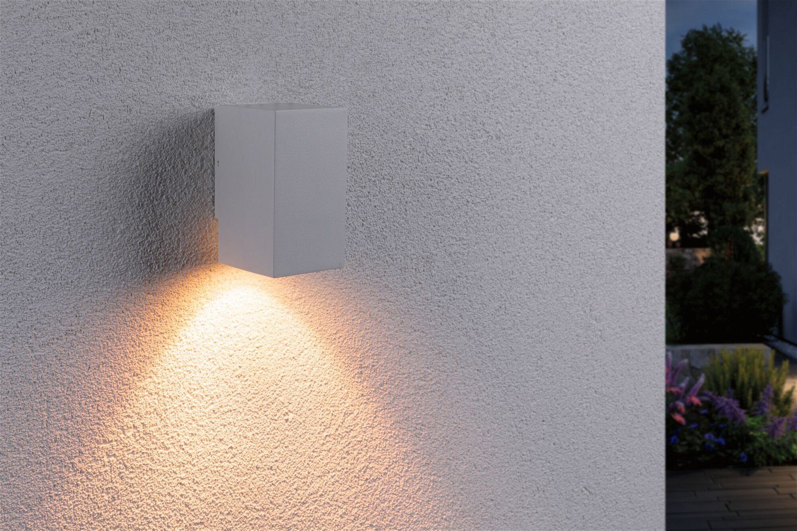 Paulmann Led-wandlamp voor buiten Flame IP44 vierkant 58x103mm 2200K 4W 265lm 230V 75° Metaal (1 stuk)