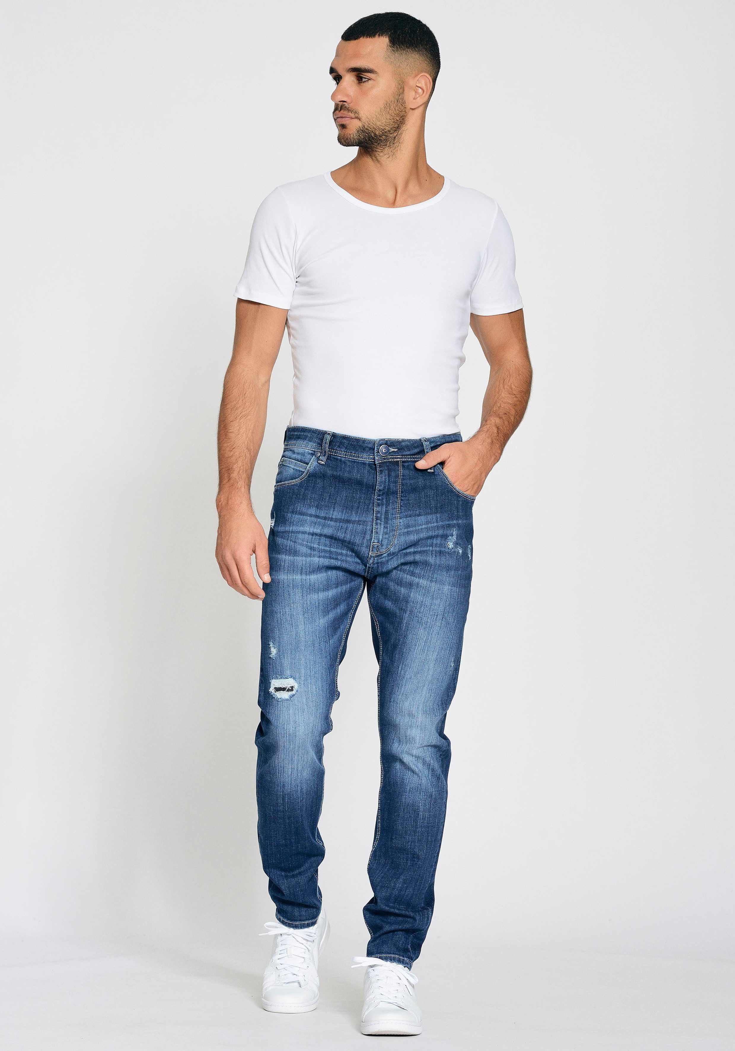 GANG Loose fit jeans 94ALESSIO met modieuze wijde broekspijpen