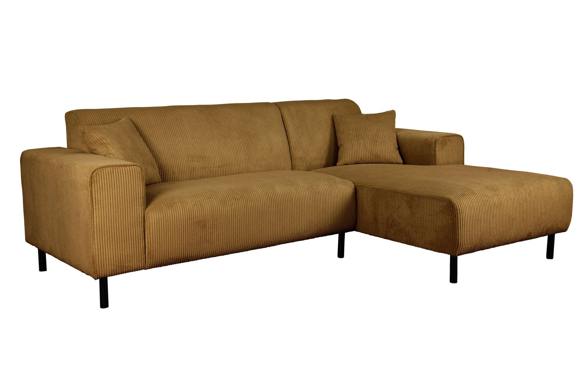 Home affaire Hoekbank ARROS L-vorm met golfondersteuning, afmetingen B/D/H: 235/163/81 cm incl. sierkussens, met recamiere rechts/links bestelbaar, ook in cord