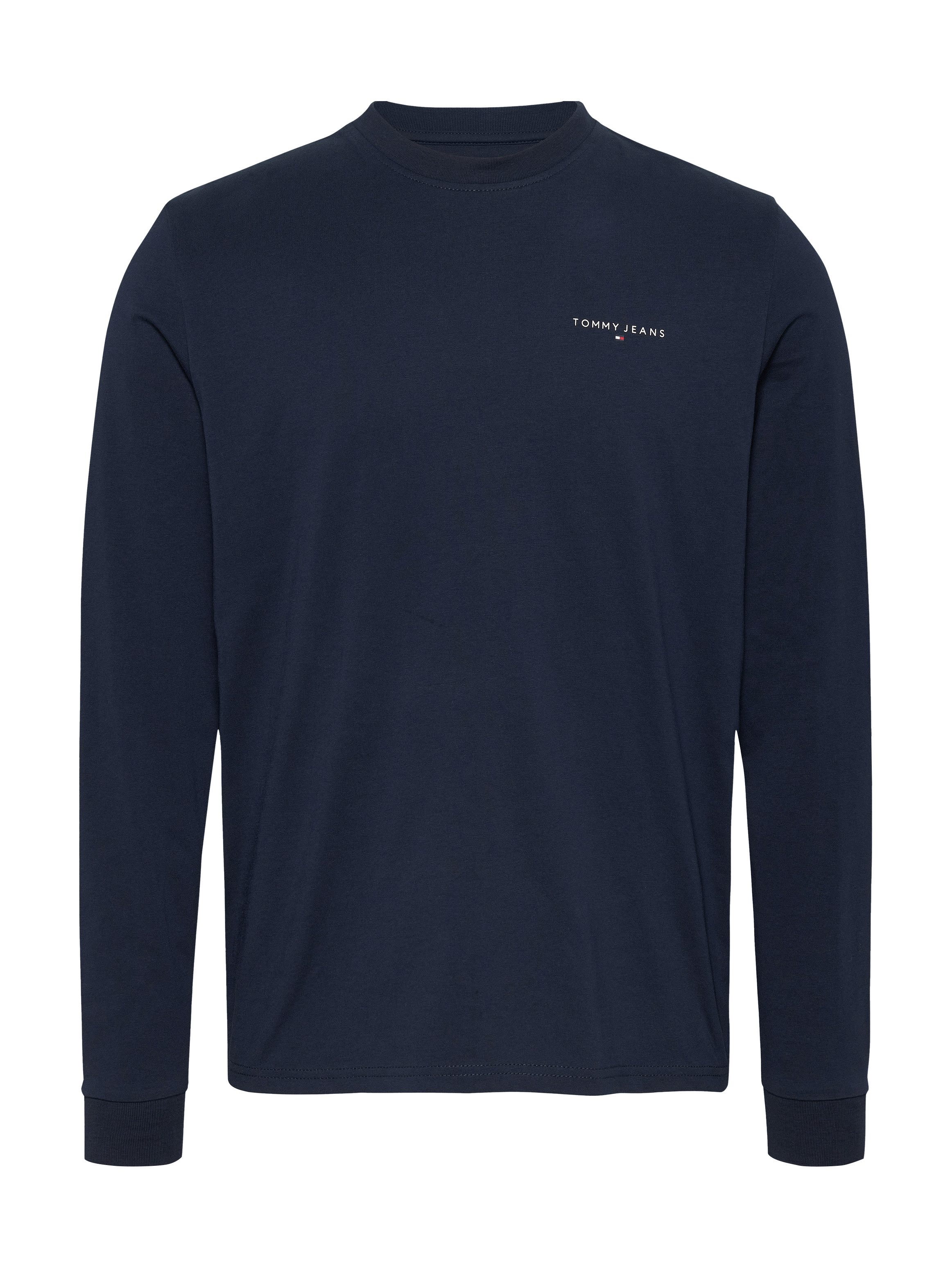 TOMMY JEANS Shirt met lange mouwen TJM SLIM LINEAR CHEST LS TEE EXT