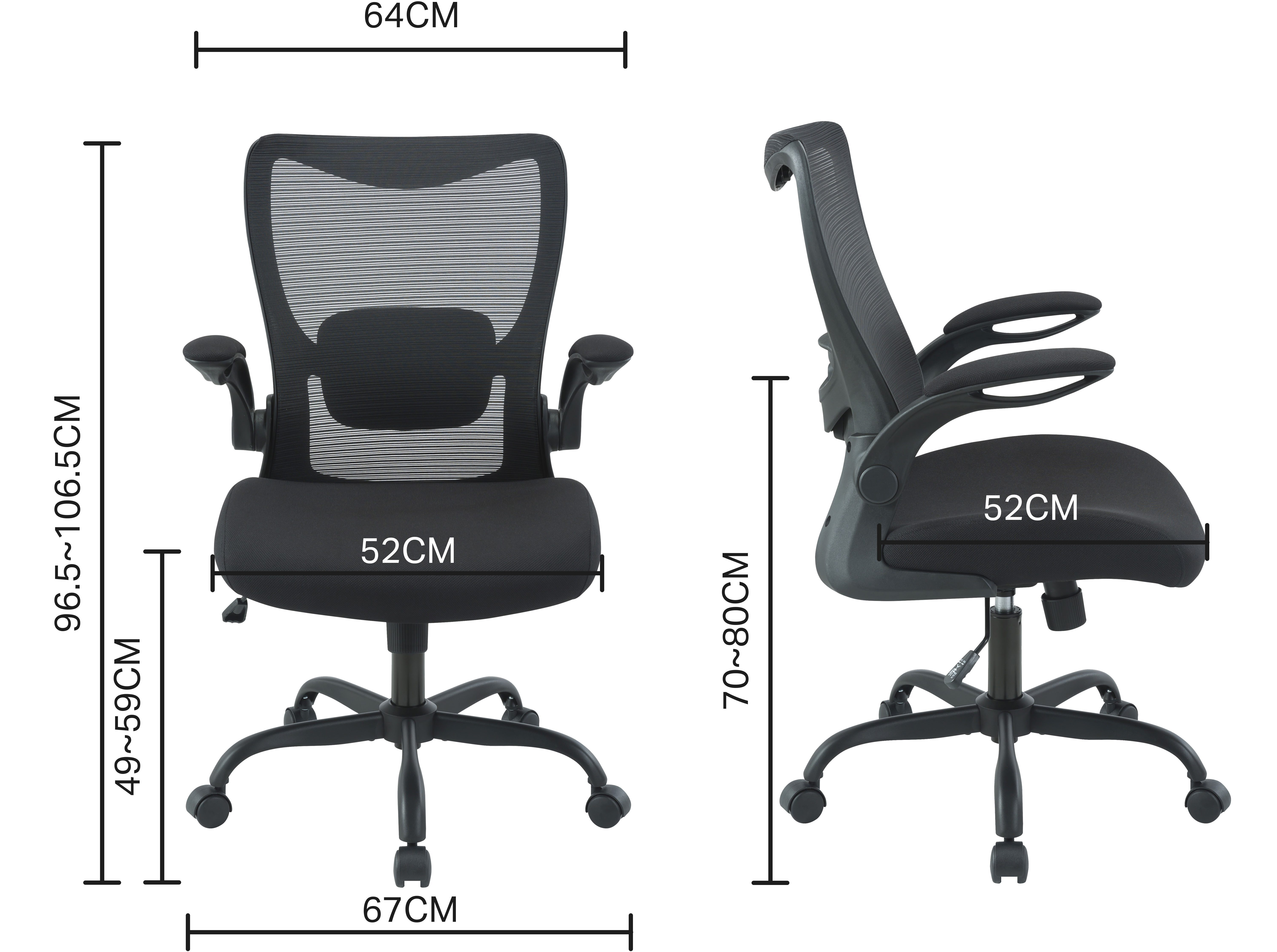 INOSIGN Bureaustoel KEADY ergonomische zithouding, bijzonder ademend