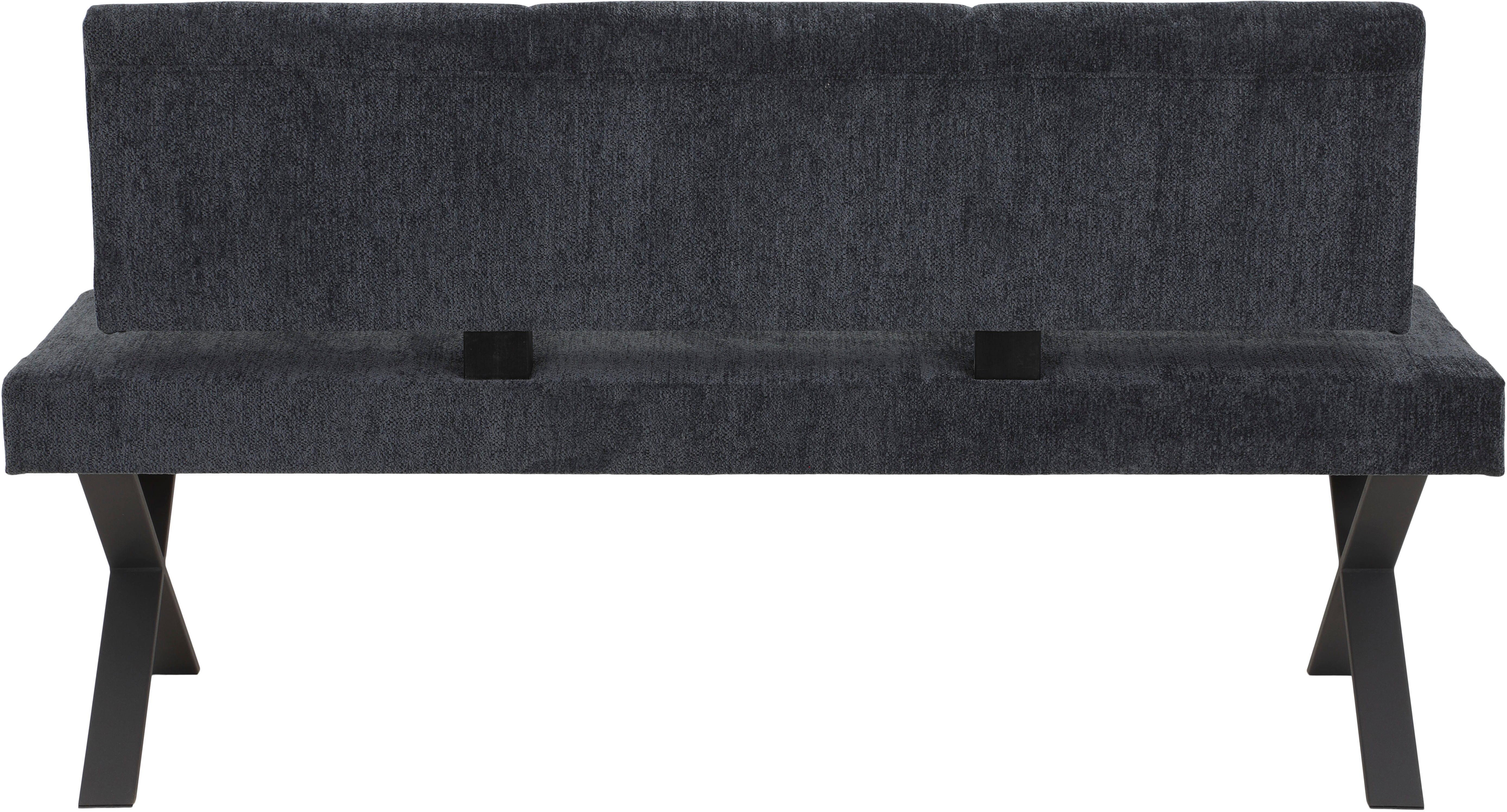 HELA Eethoek Saar Tafel 160-200x90 cm, inlegplaat, X-frame, stoel 360° draaibaar (6-delig)